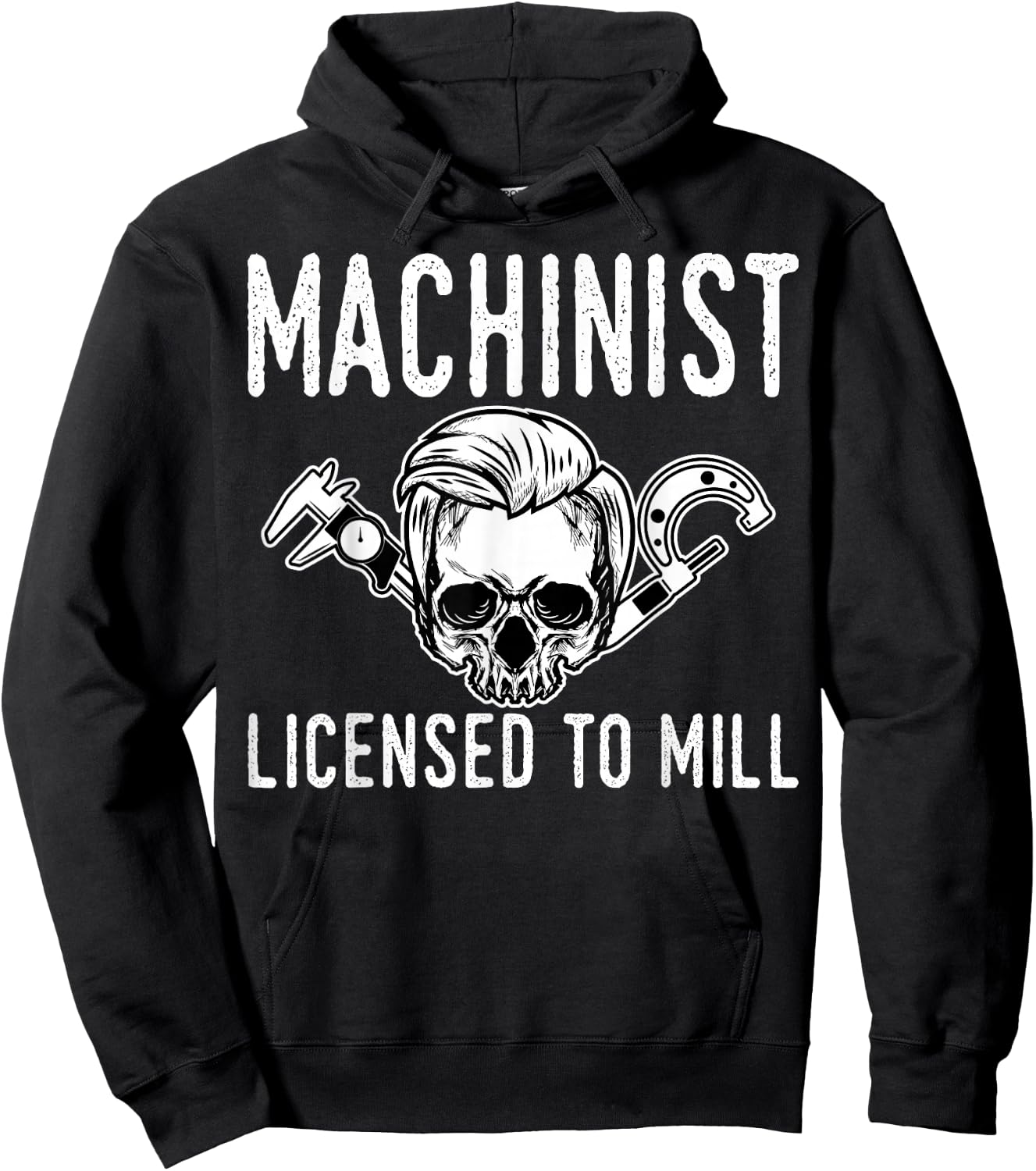 Machinist Machine Tools Operator Profession Machinery Job Hoodie - Hoodie | Black
