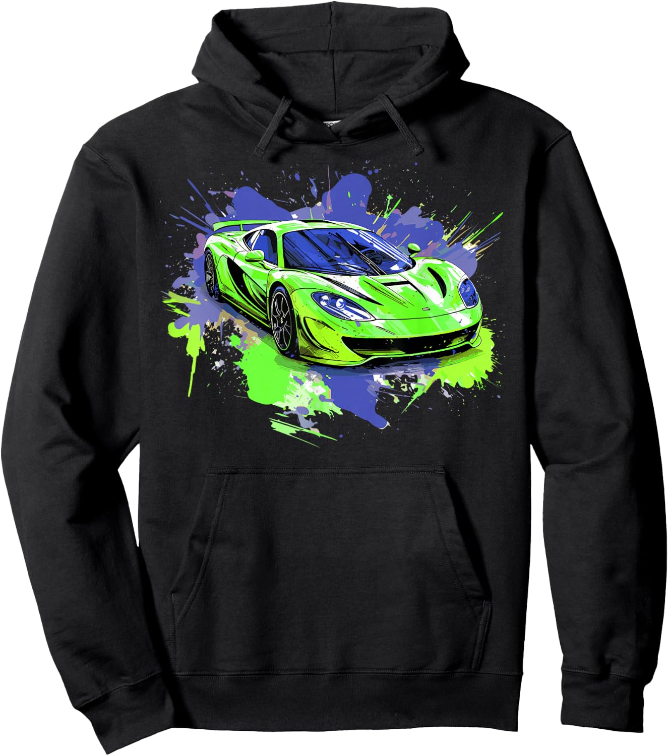 Exotic Concept Supercar Sports Car Luxury Hypercar Graphic Hoodie - Hoodie | Black