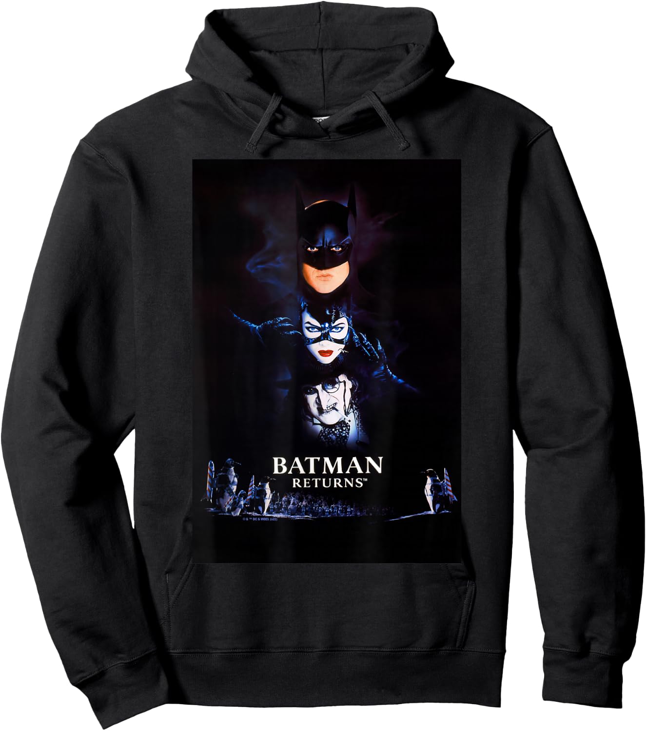Batman Returns Batman Catwoman Penguin Poster Hoodie - Hoodie | Black