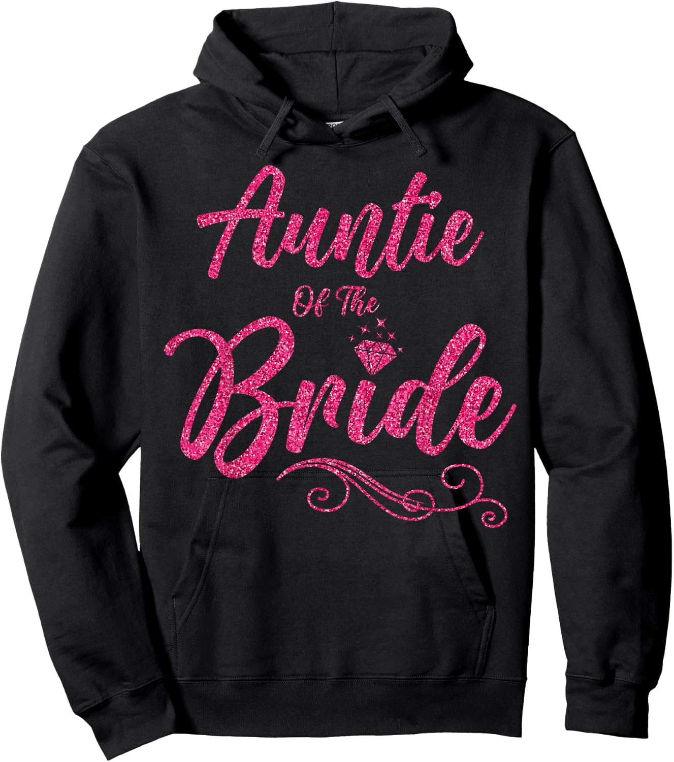 Aunt Of The Bride Bridesmaid Girls Club Bachelorette Party Hoodie - Hoodie | Black