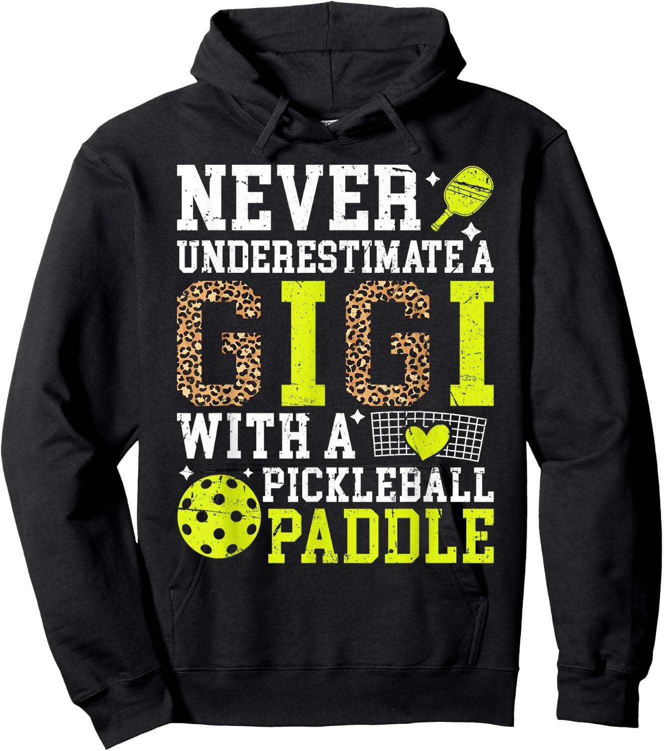Proud Pickleball Gigi Grandma Gigi Pickleball Player Gigi Hoodie - Hoodie | Black