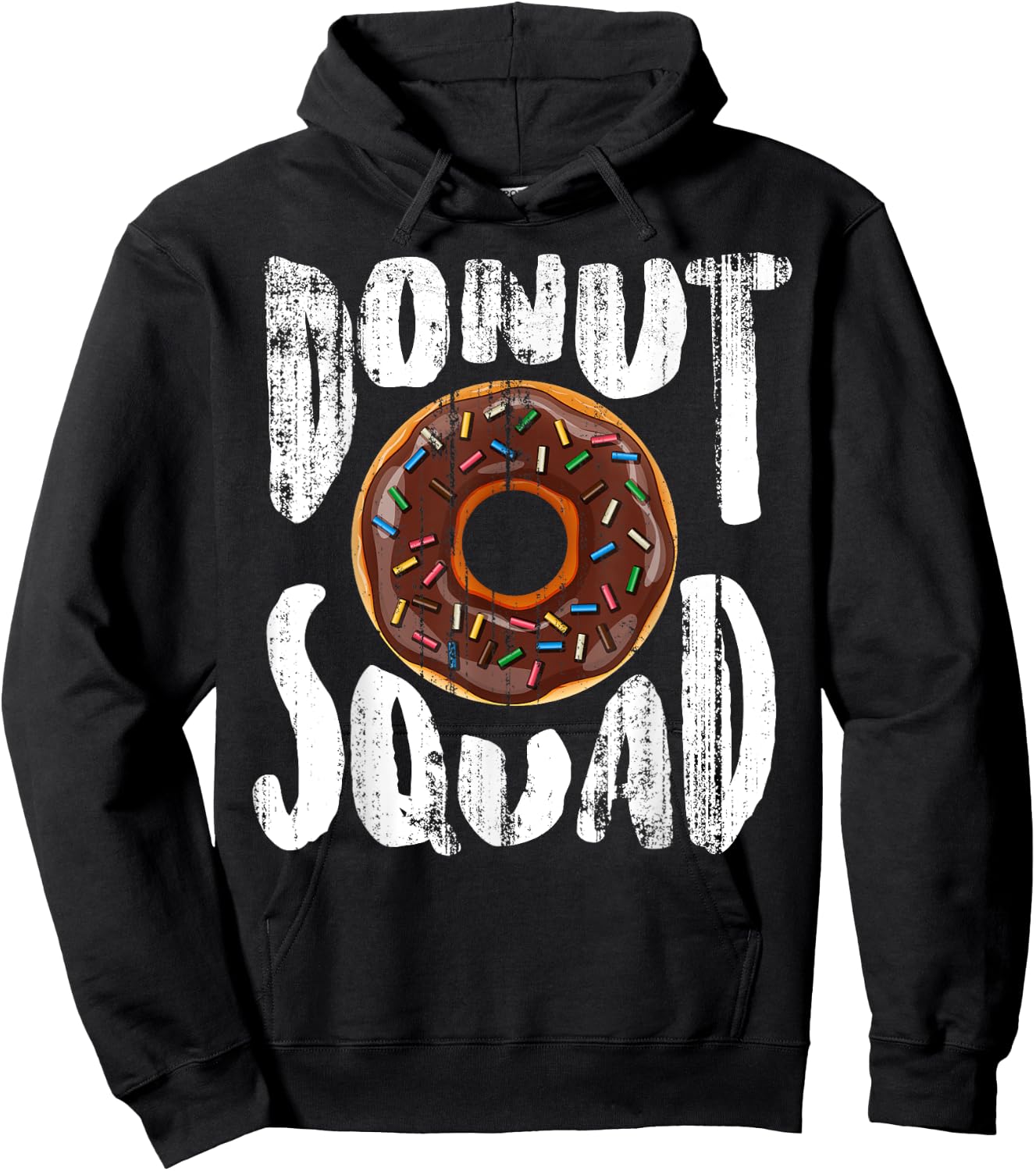 Donut Squad Shirt | Cool Donut Lover Doughnut Gift Hoodie - Hoodie | Black