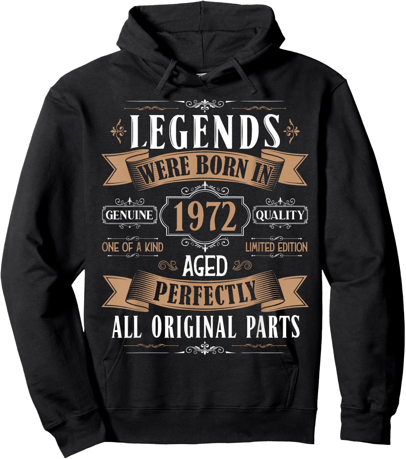 Legends Born In 1972 53rd Birthday 53 Years Old Bday Men Hoodie - Hoodie | Black