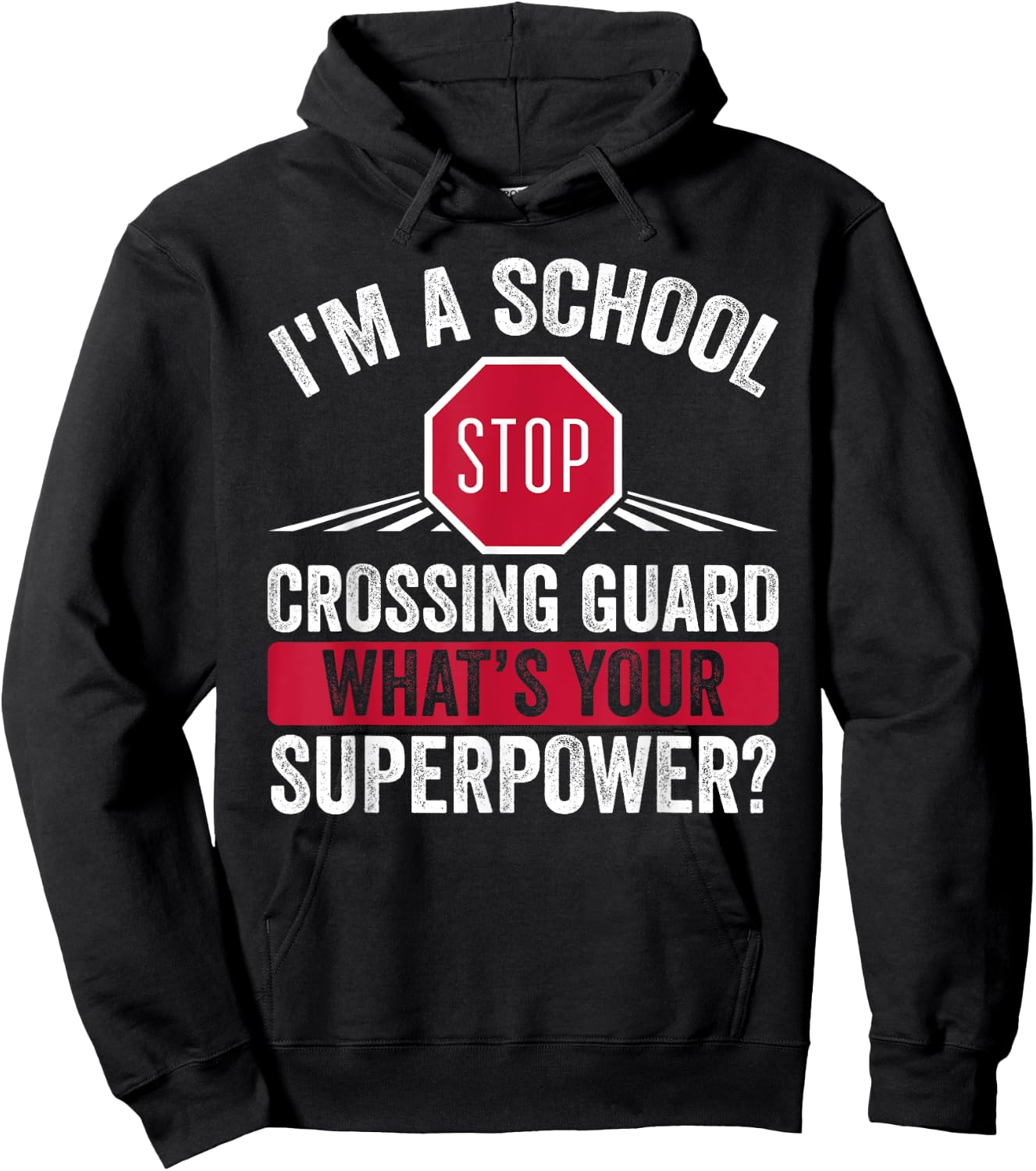 School Crossing Guard – Kids Crossing Guard Traffic Manager Hoodie - Hoodie | Black
