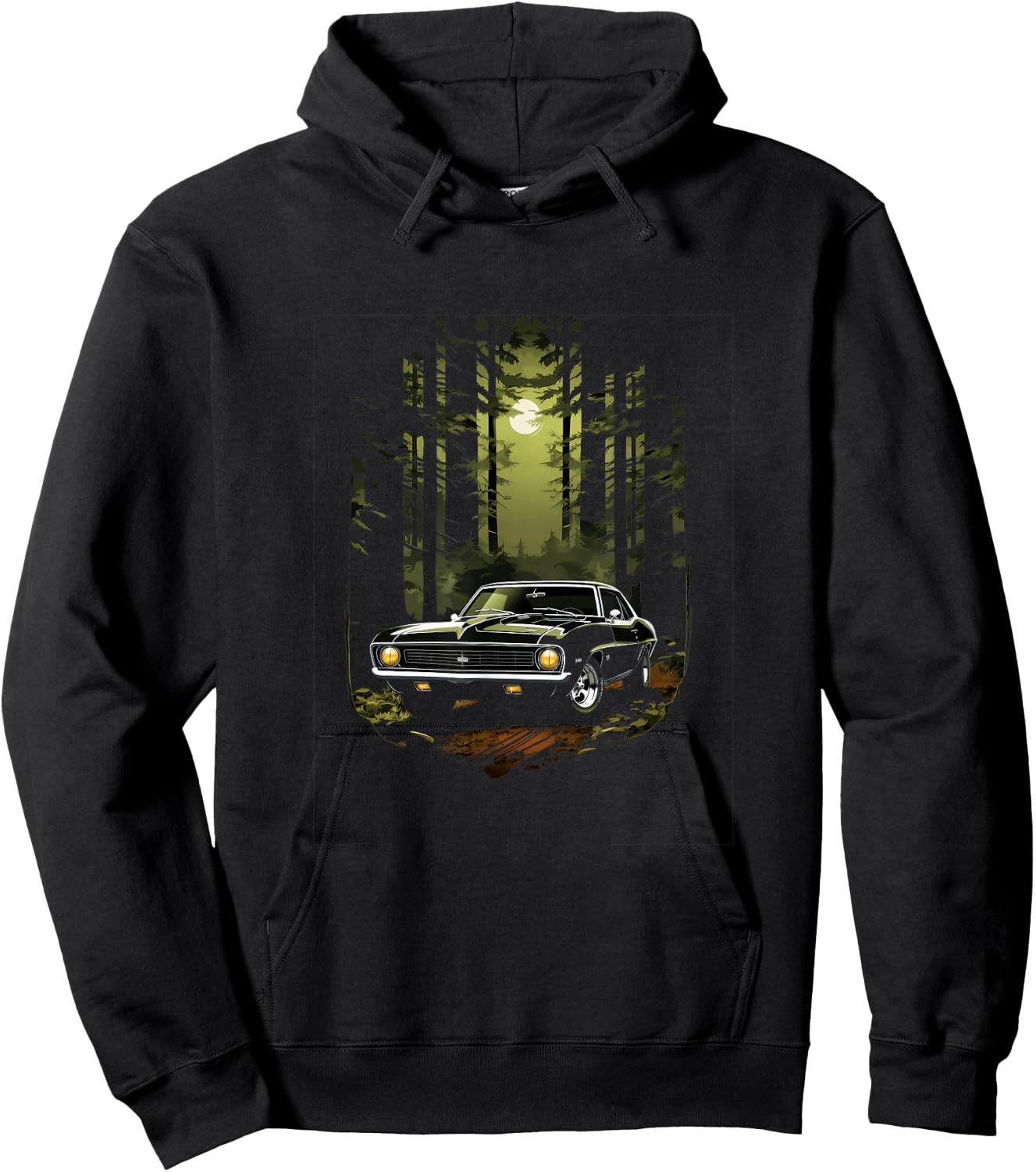 Muscle Car Classic Car Racing Mechanic Hoodie - Hoodie | Black