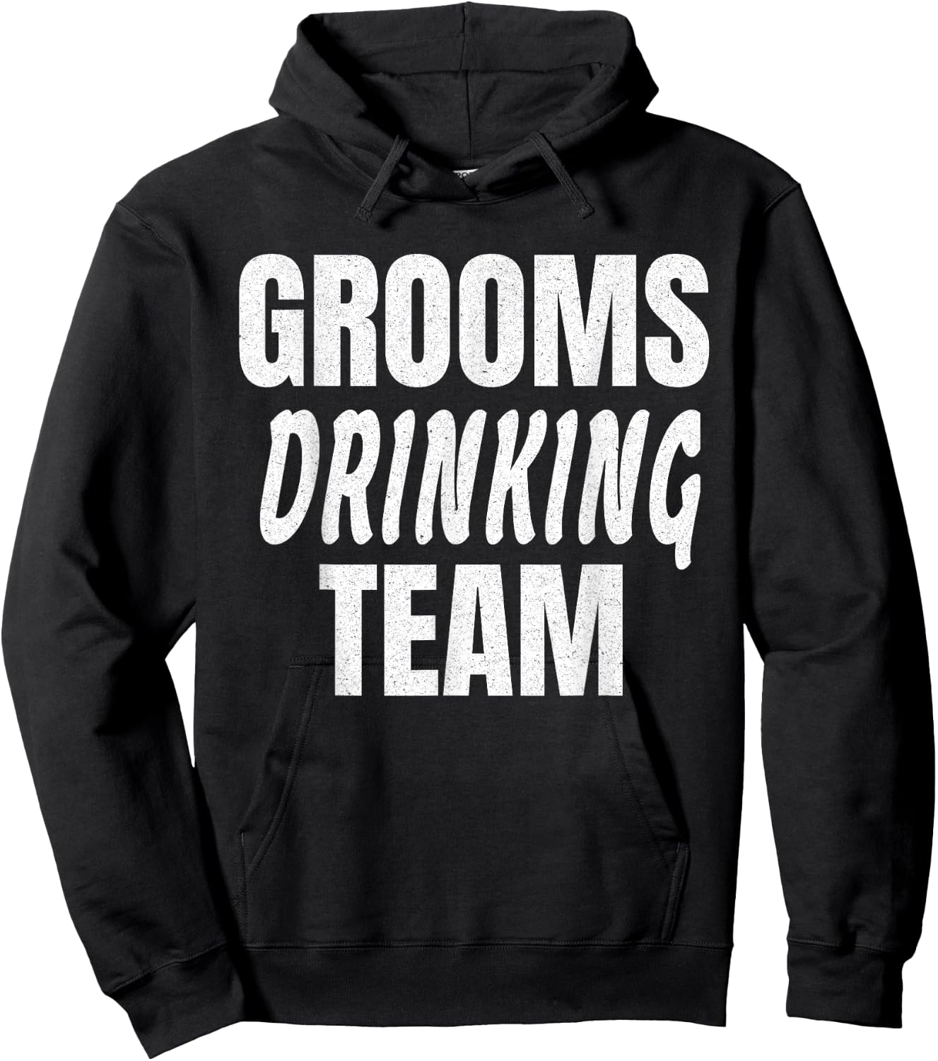 Grooms Drinking Team - Funny Bachelor Party Hoodie - Hoodie | Black