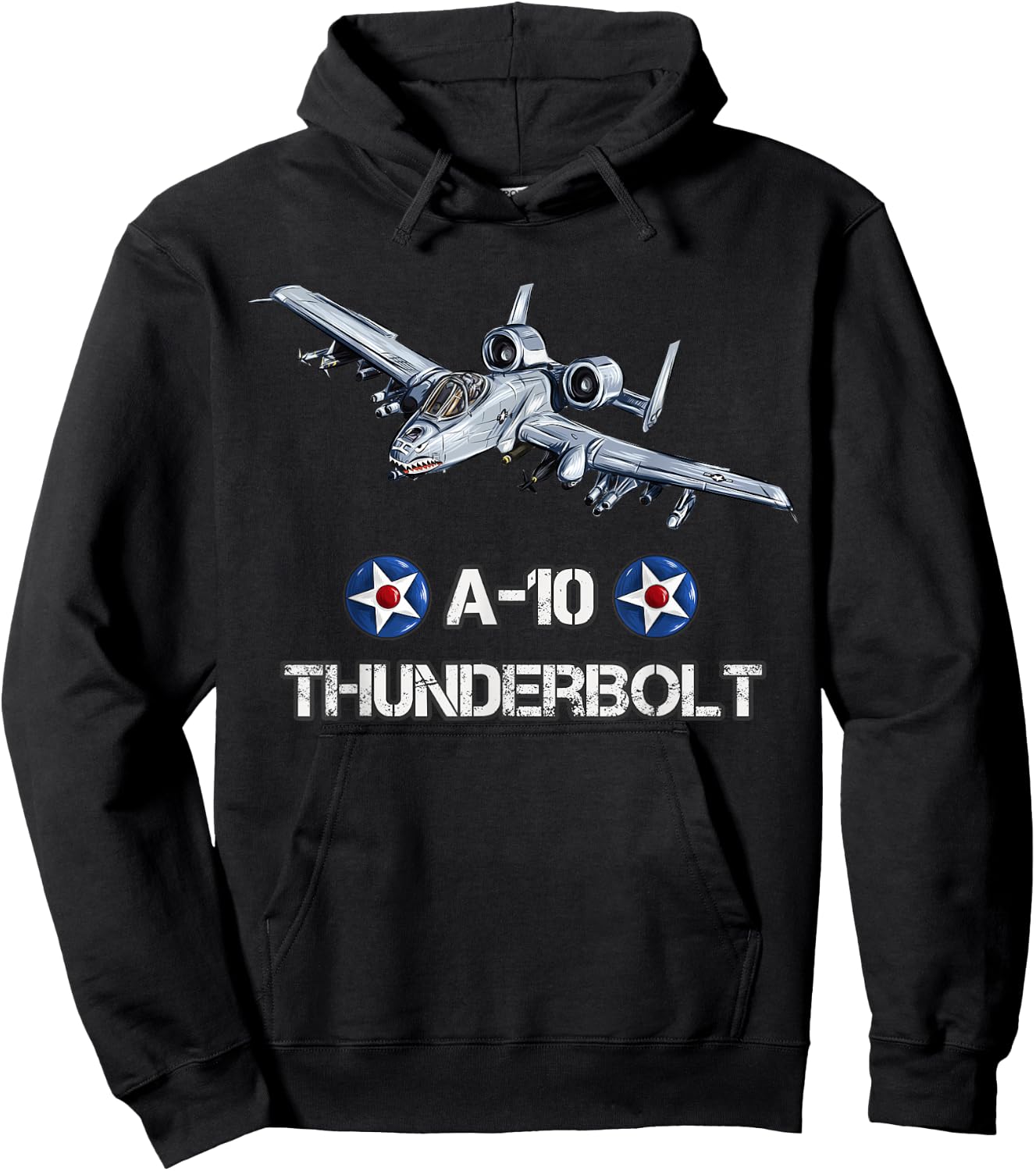 A-10 Warthog Military Aviation A-10 Thunderbolt Hoodie - Hoodie | Black
