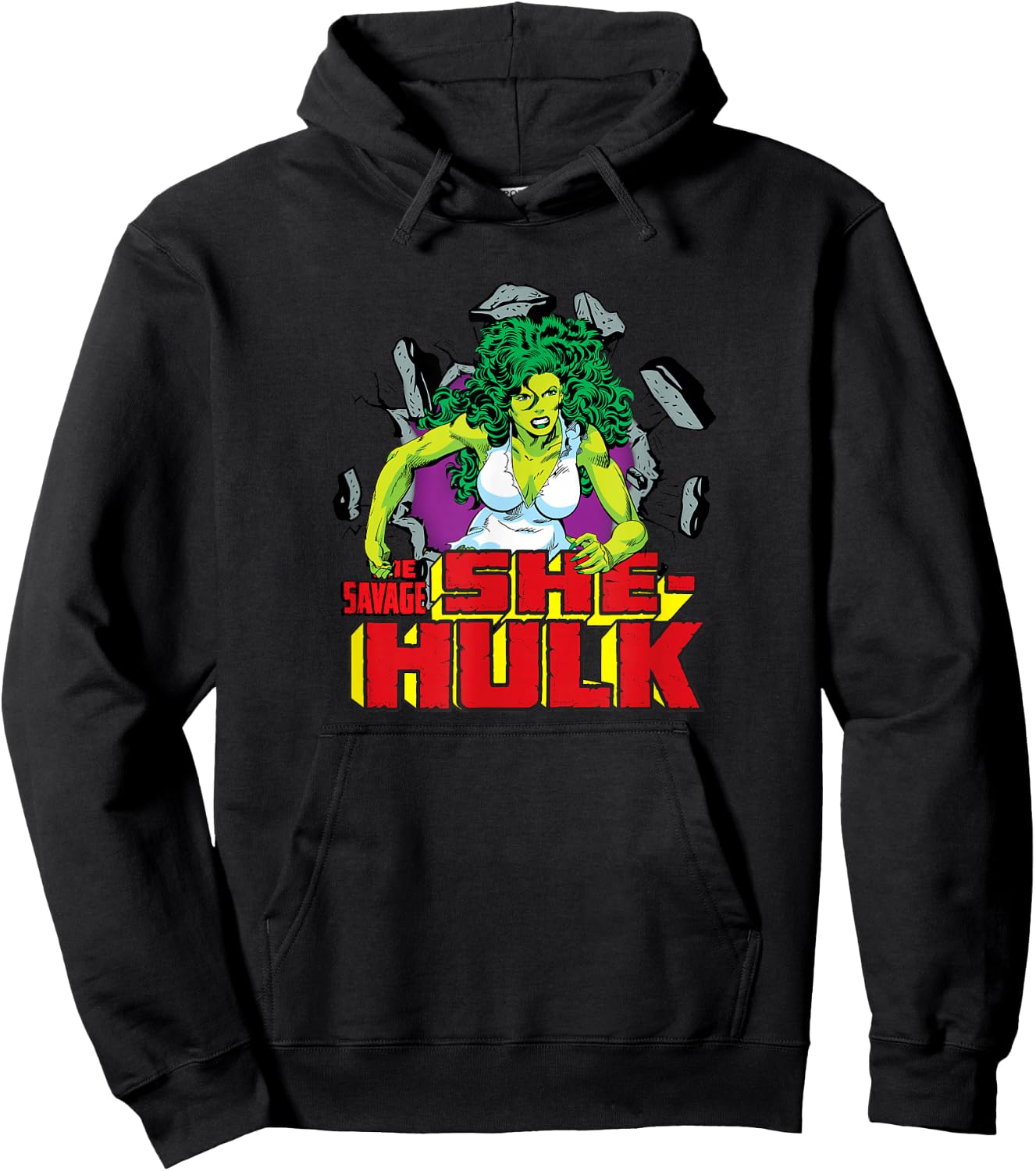 Marvel The Savage She-Hulk Retro Comic Hoodie - Hoodie | Black