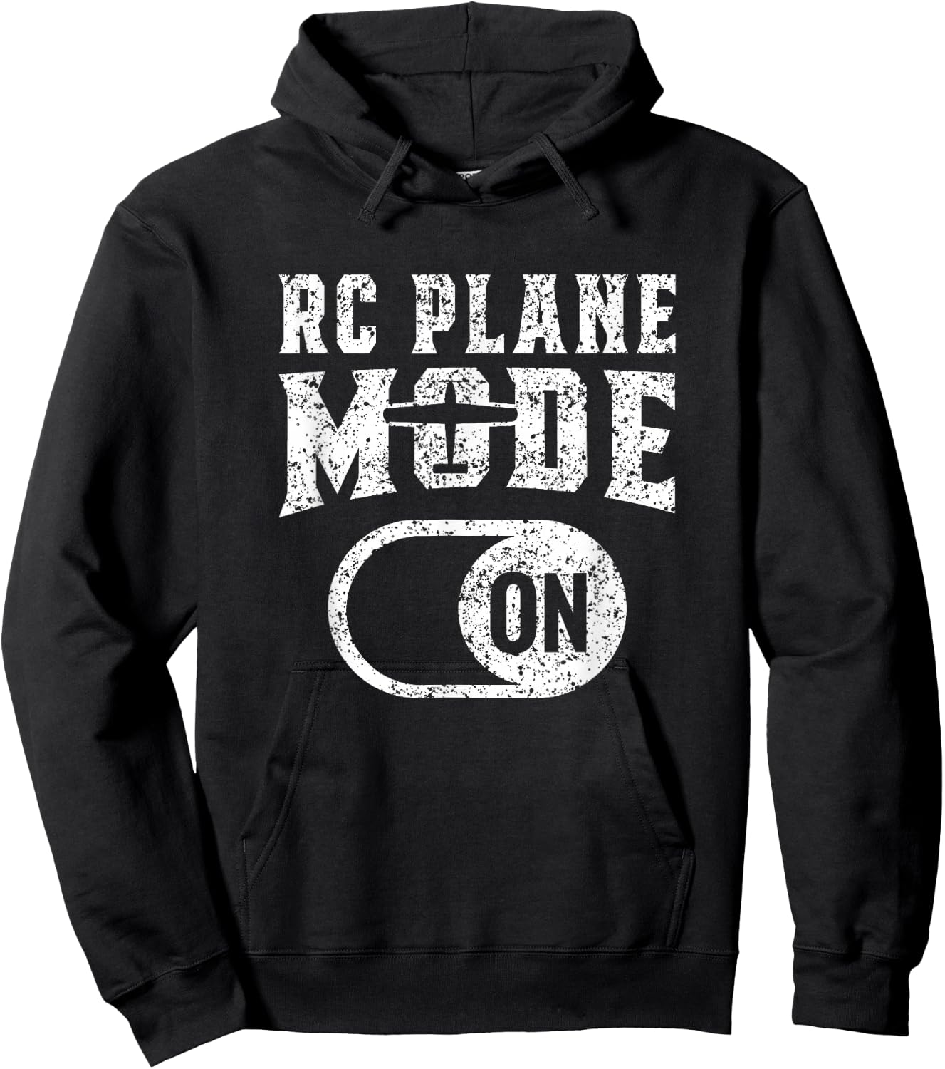 Rc Plane Mode On Radio Control Remote Controlled Pilot Hoodie - Hoodie | Black