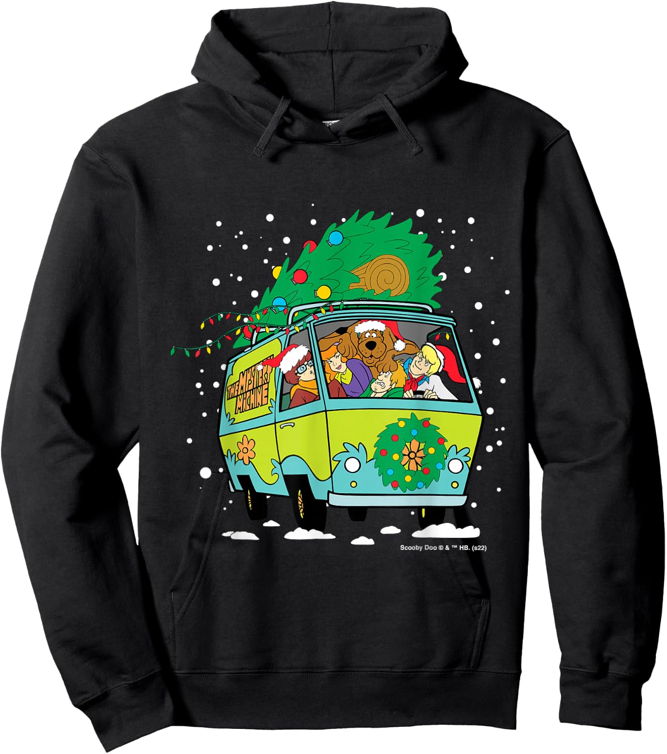 Scooby Doo Christmas Mystery Machine Hoodie - Hoodie | Black