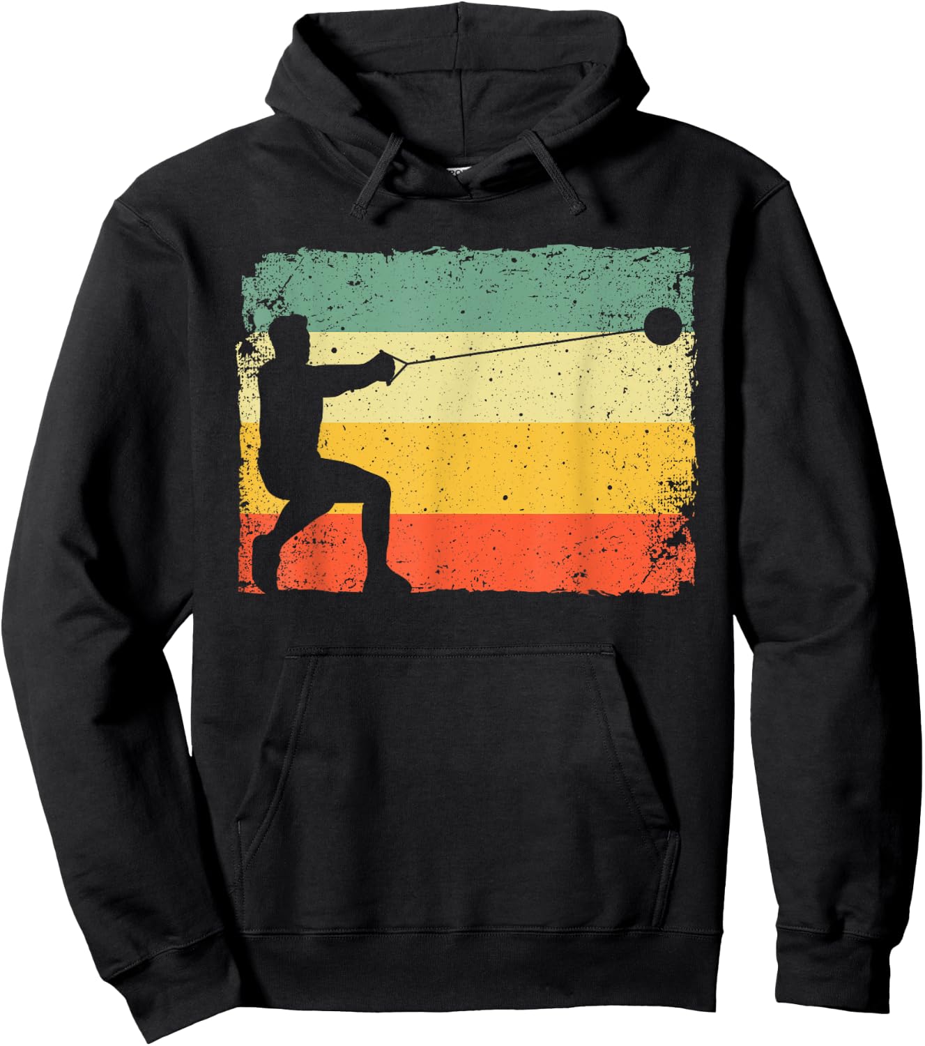 Funny Hammer Track And Field Design Men Women Hammer Thrower Hoodie - Hoodie | Black