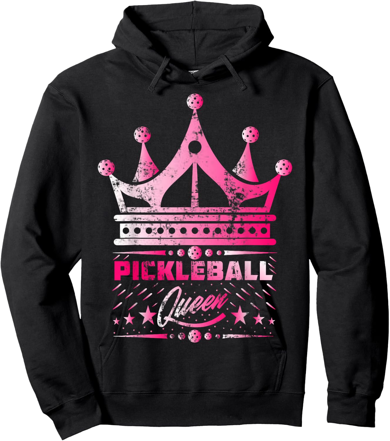 Pickleball Queen Pickleball Player Paddleball Hoodie - Hoodie | Black
