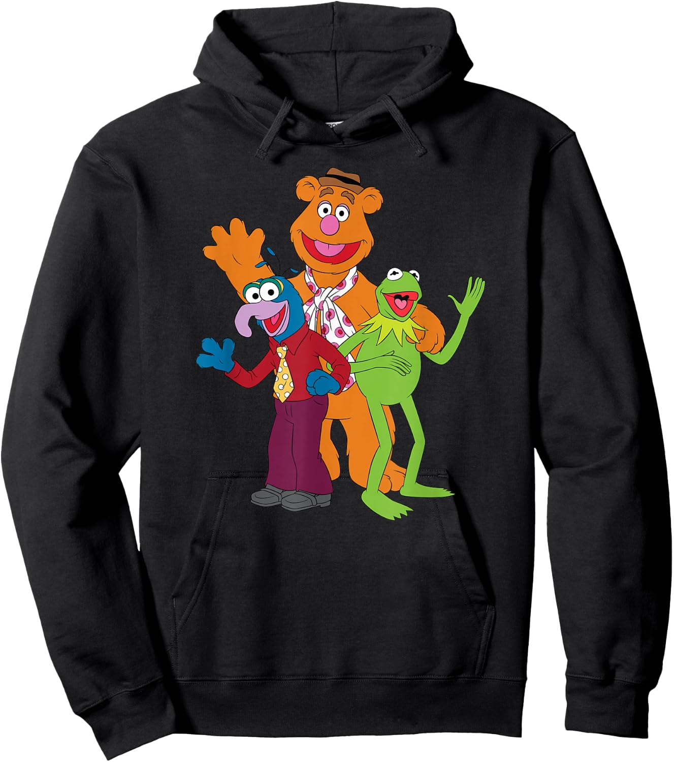 The Muppets - Kermit Fozzie Gonzo Trio Hoodie - Hoodie | Black