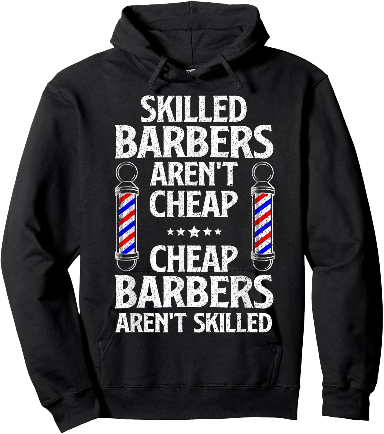 Cute Barber Dad Hairstylist Barbershop Hair Stylist Hoodie - Hoodie | Black