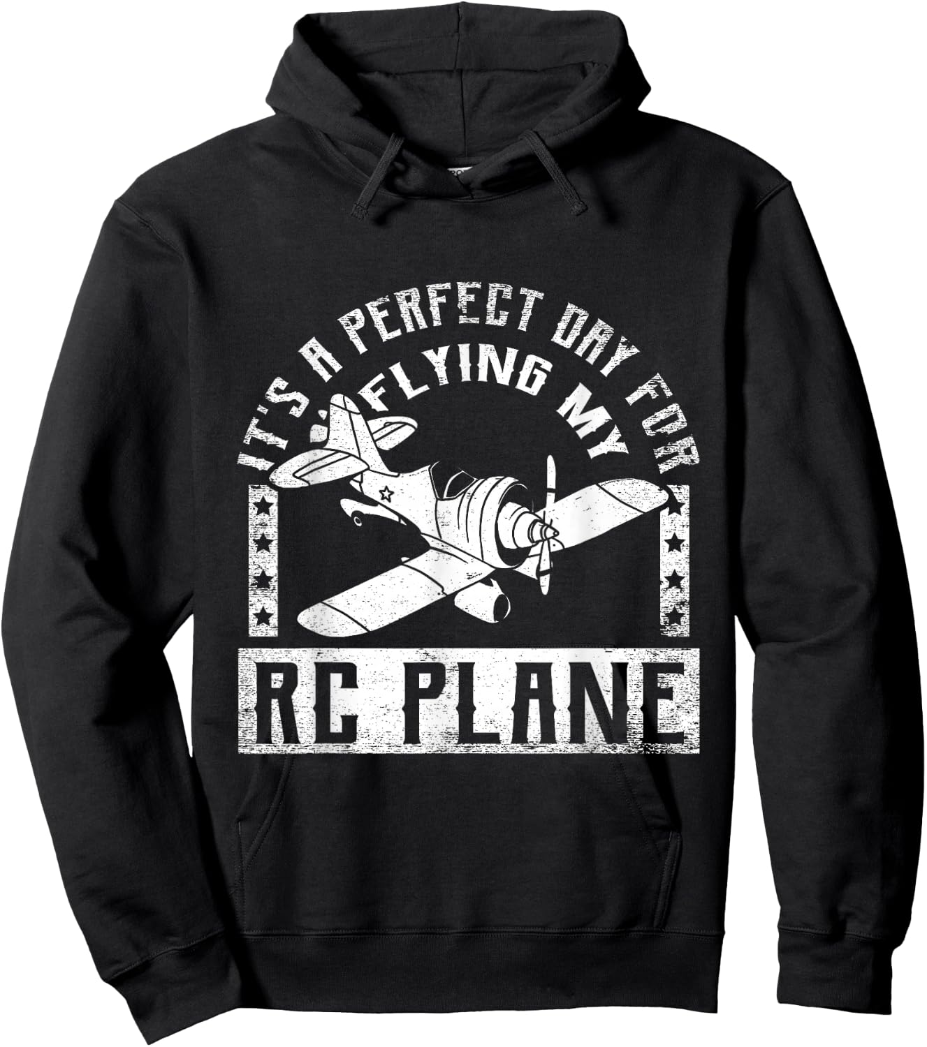 Perfect Day for RC Plane RC Airplane Model Airplane Hoodie - Hoodie | Black