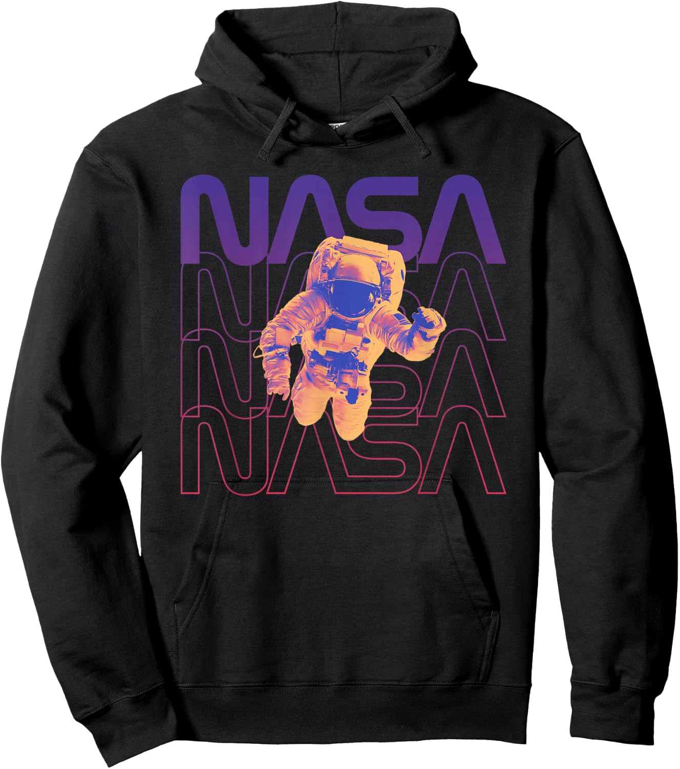 Floating in space NASA occupy Mars Astronaut in space Hoodie - Hoodie | Black