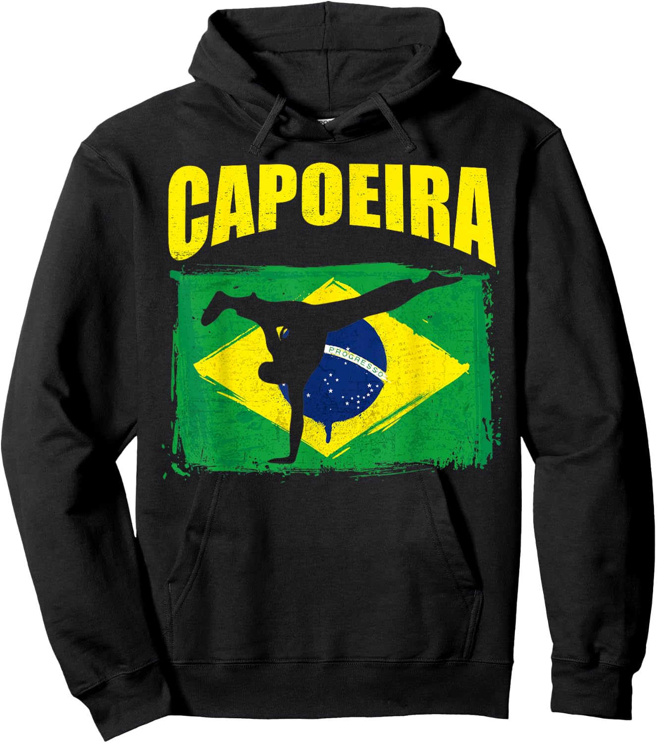 Capoeira Brazilian Flag Brazil Bride Martial Art Dance Hoodie - Hoodie | Black