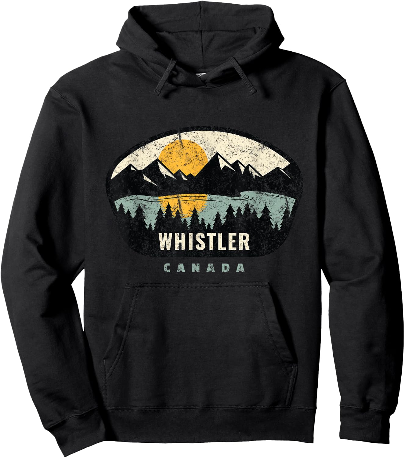 Whistler Canada, BC Canada Vacation Souvenir Hoodie - Hoodie | Black