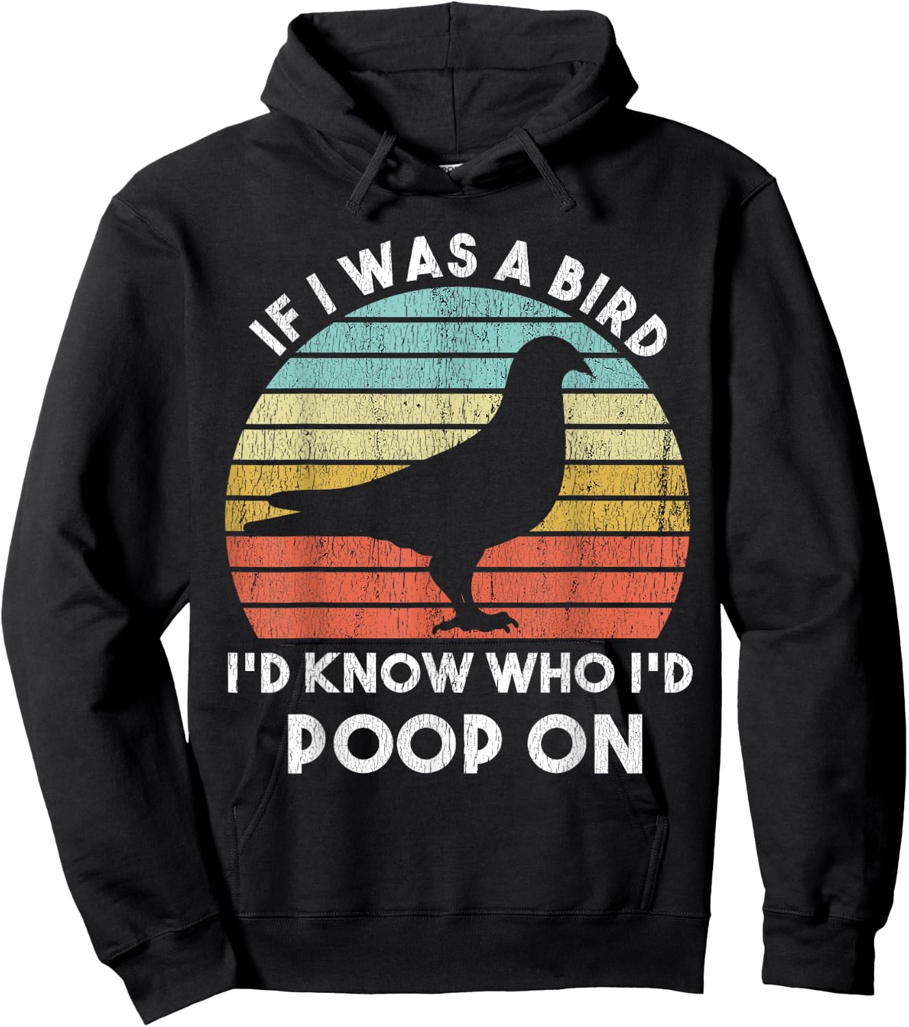 If I Were A Bird I'd Know Who I'd Poop On Bird Watching Meme Hoodie - Hoodie | Black