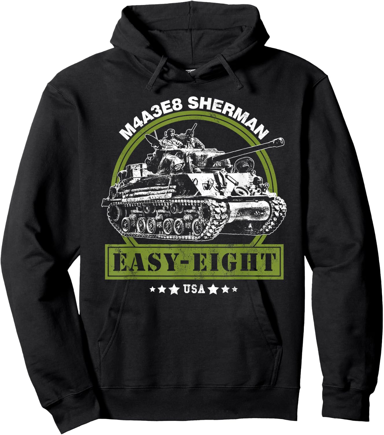 M4A3E8 Easy Eight Sherman WW2 Tank Hoodie - Hoodie | Black