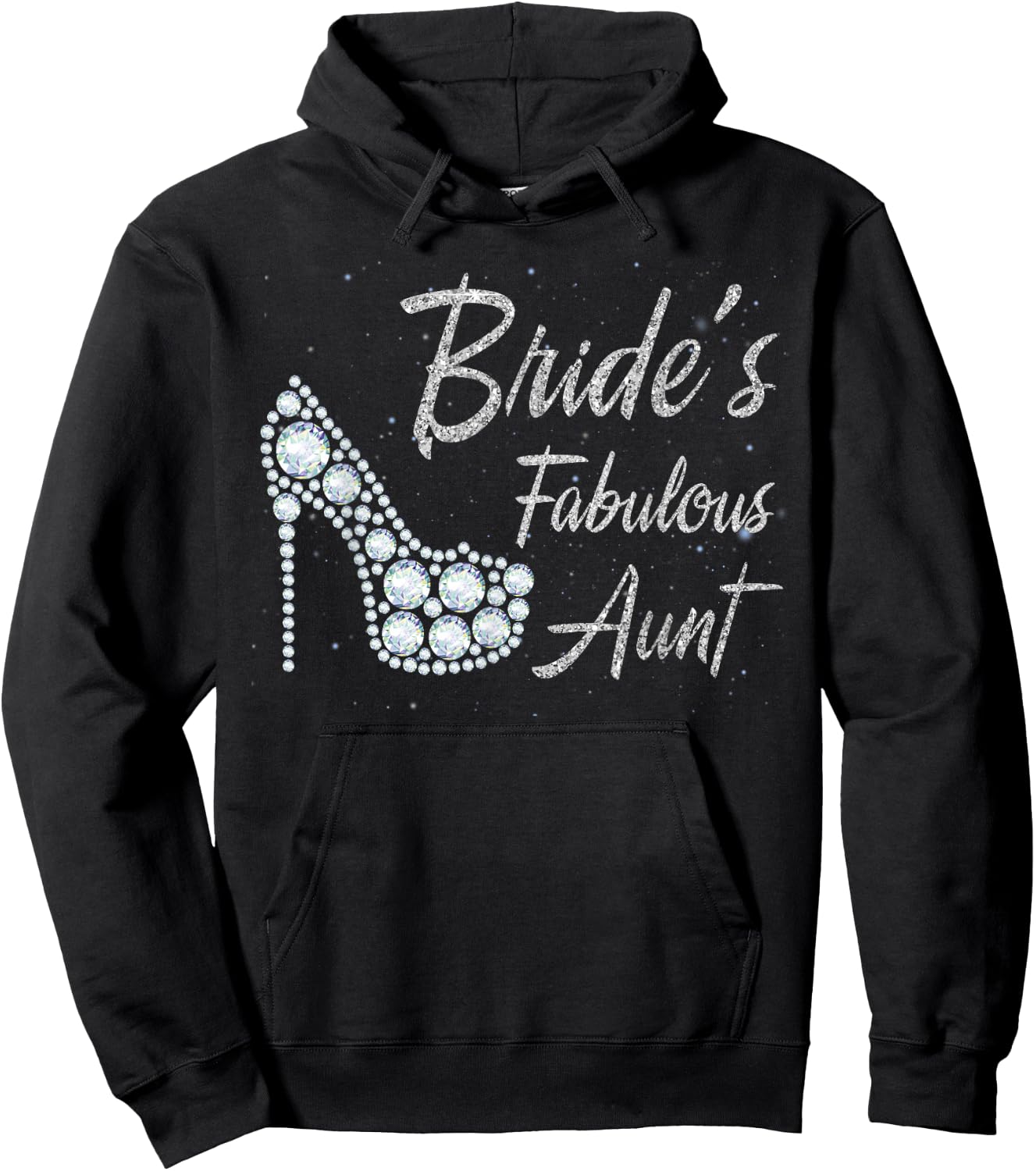 Bride's Fabulous Aunt, Aunt Of The Bride Hoodie - Hoodie | Black
