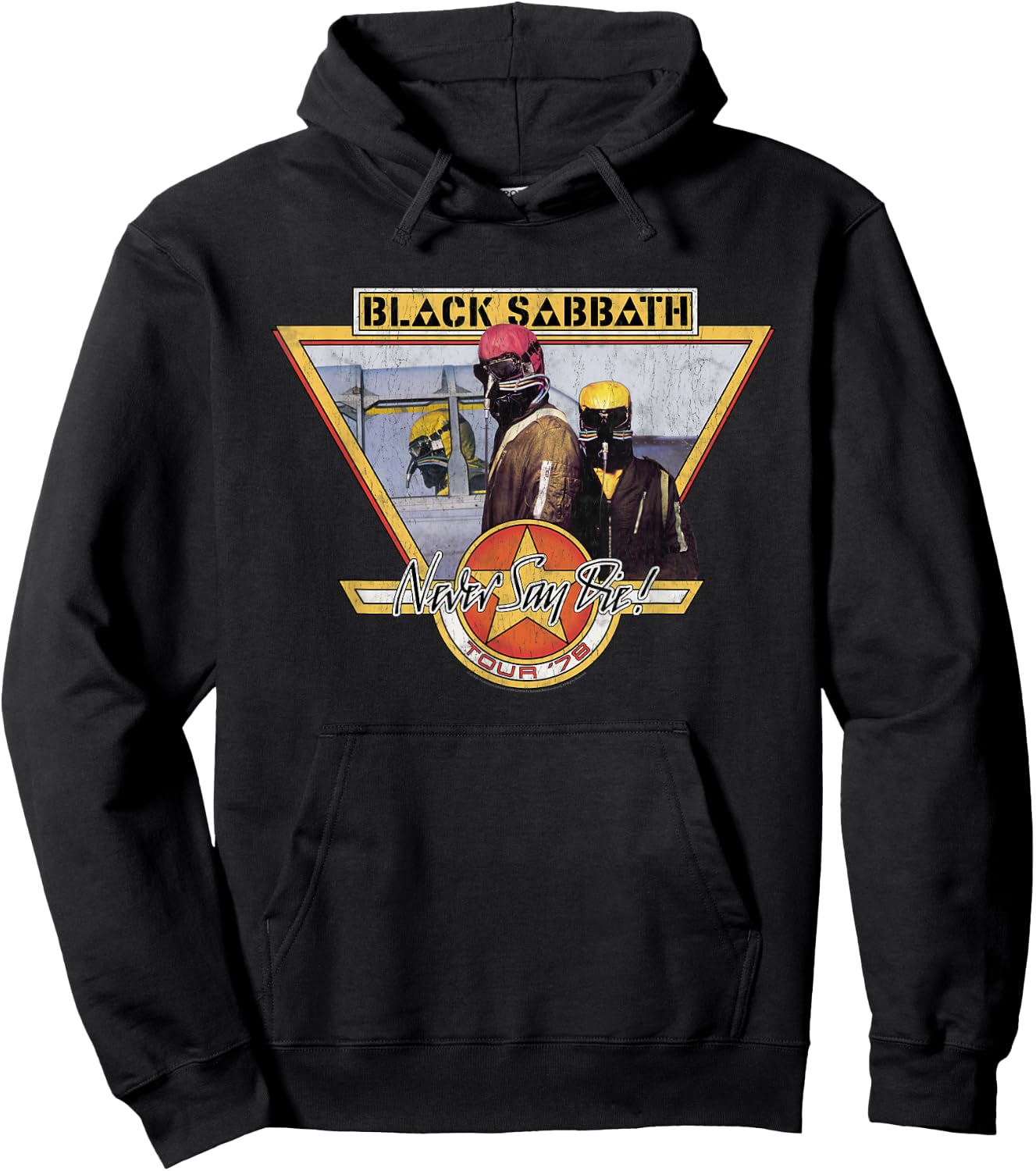 Black Sabbath Official Never Say Die Tour '78 Hoodie - Hoodie | Black
