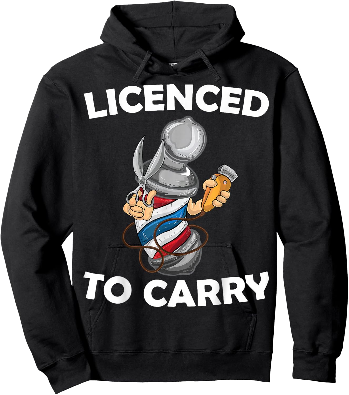 Funny Barber Design Hair Stylist Barbershop Lovers Hoodie - Hoodie | Black