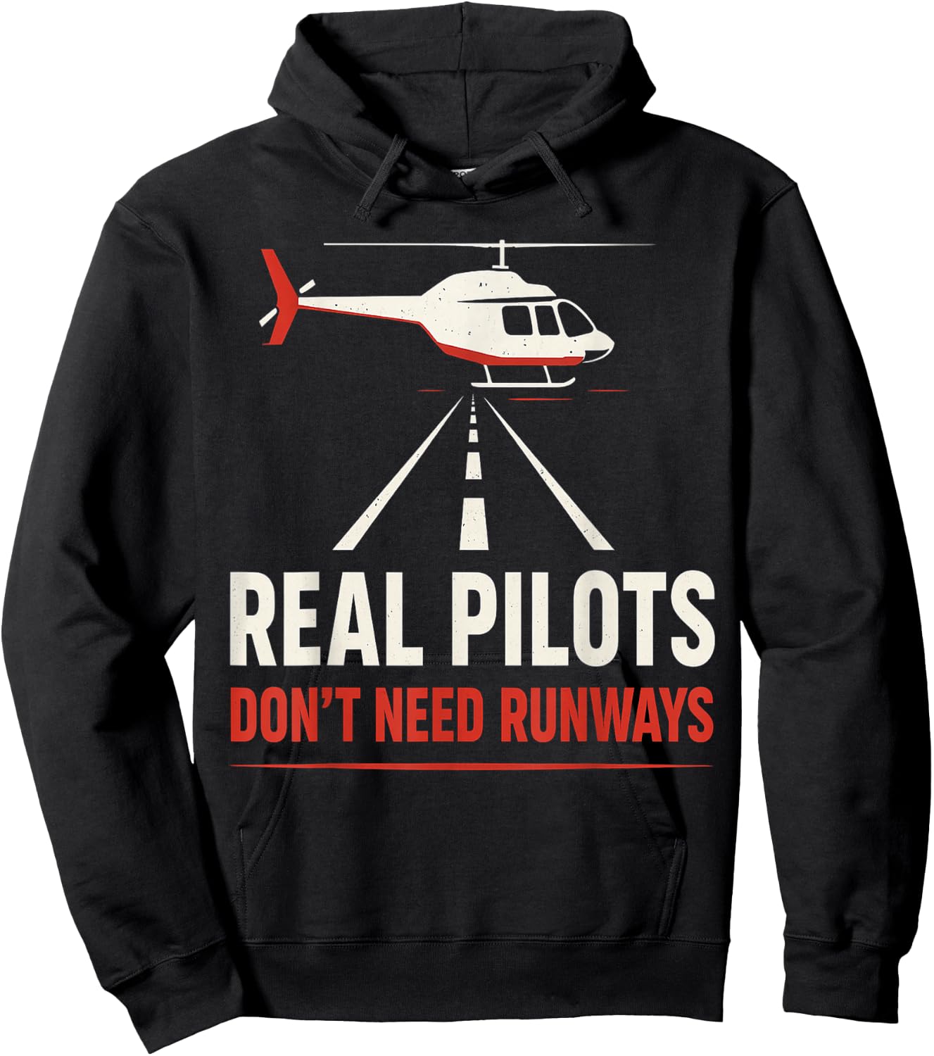 Helicopter Pilot Aviation Funny Hoodie - Hoodie | Black