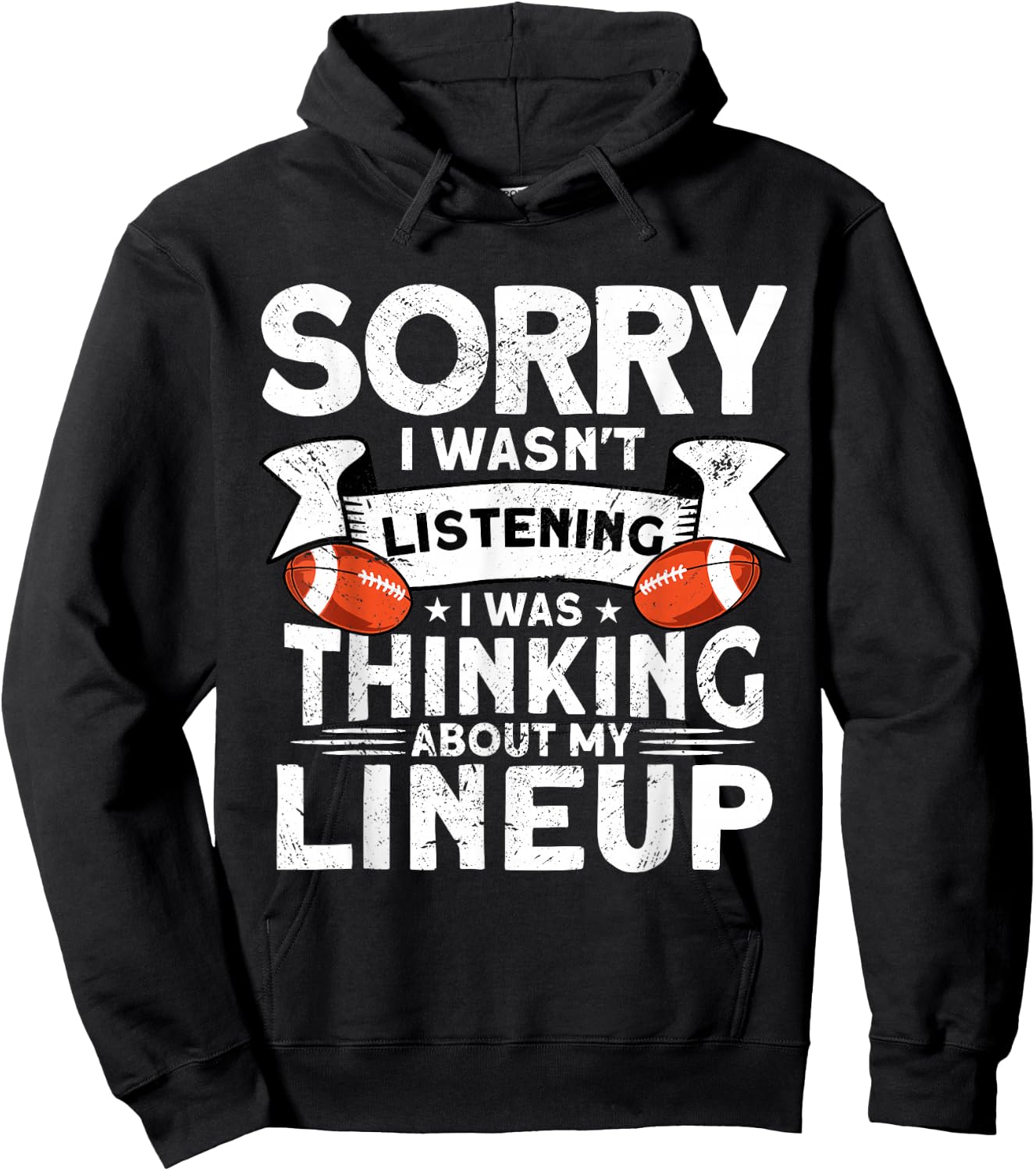 Funny Fantasy Football Player Outfit - Fantasy Football Hoodie - Hoodie | Black
