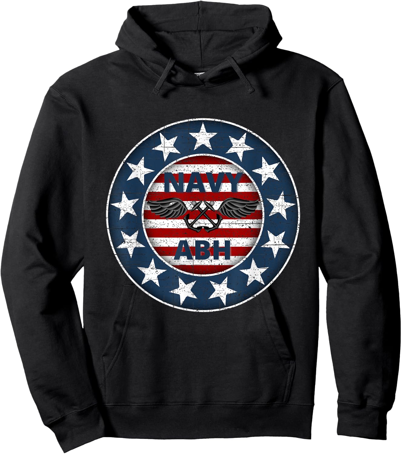 Navy Aviation Boatswain Mate Stars and Stripes Hoodie - Hoodie | Black
