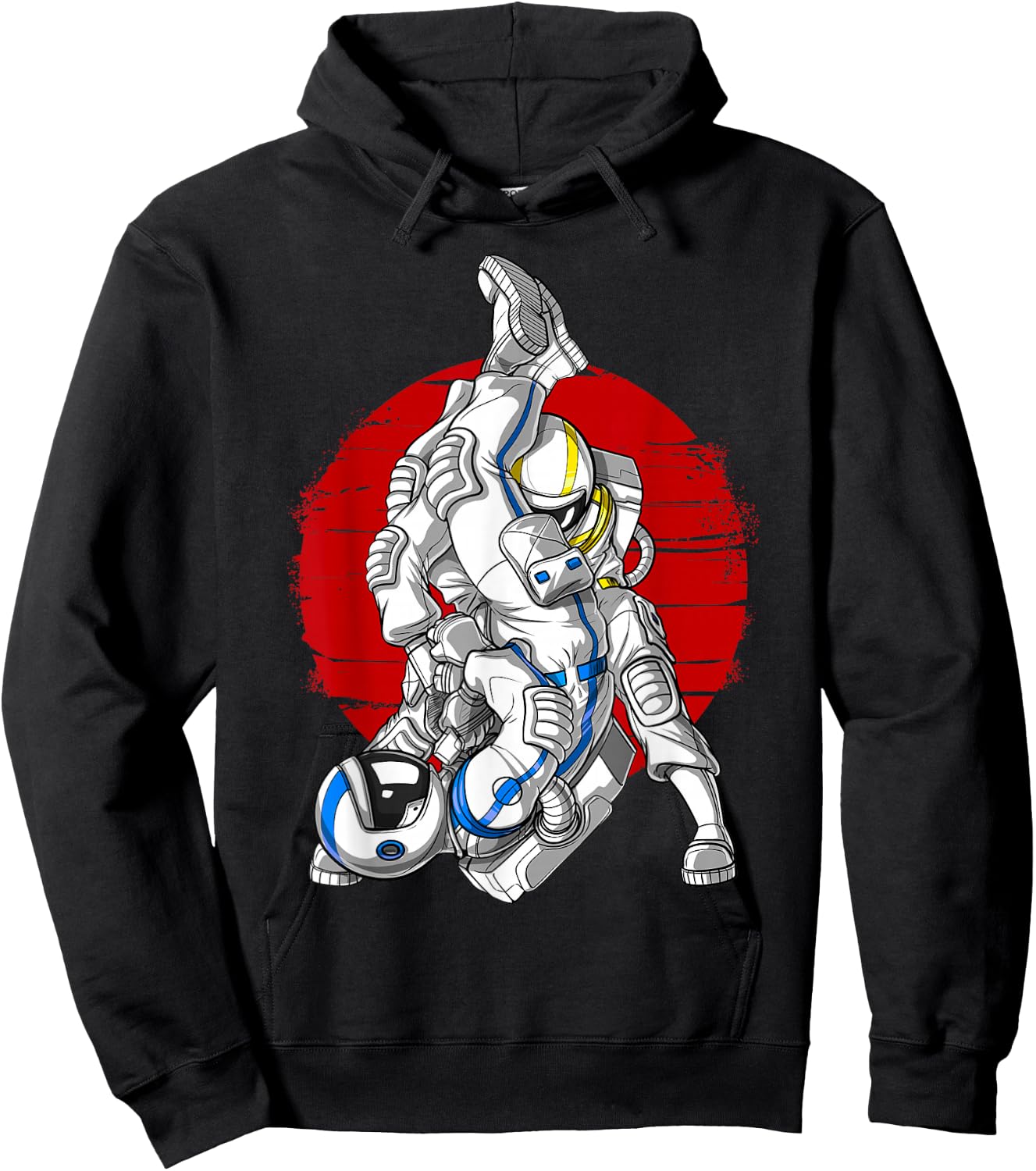 Astronaut Jiu-Jitsu Judo BJJ Martial Arts Ground Fighting Hoodie - Hoodie | Black