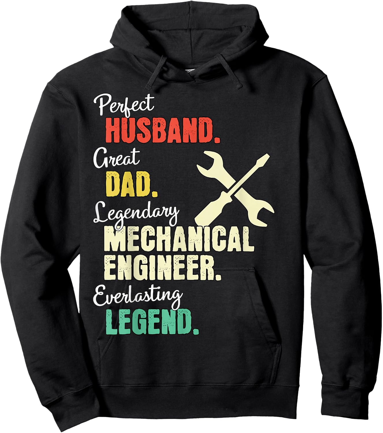 Dad Husband Mechanical Engineer Hoodie - Hoodie | Black
