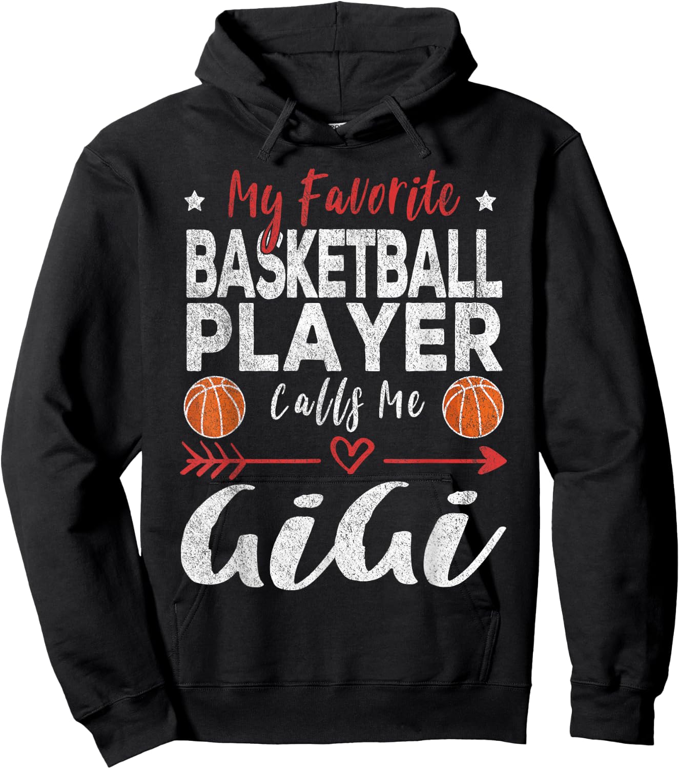 My Favorite Basketball Player Calls Me Gigi Hoodie - Hoodie | Black
