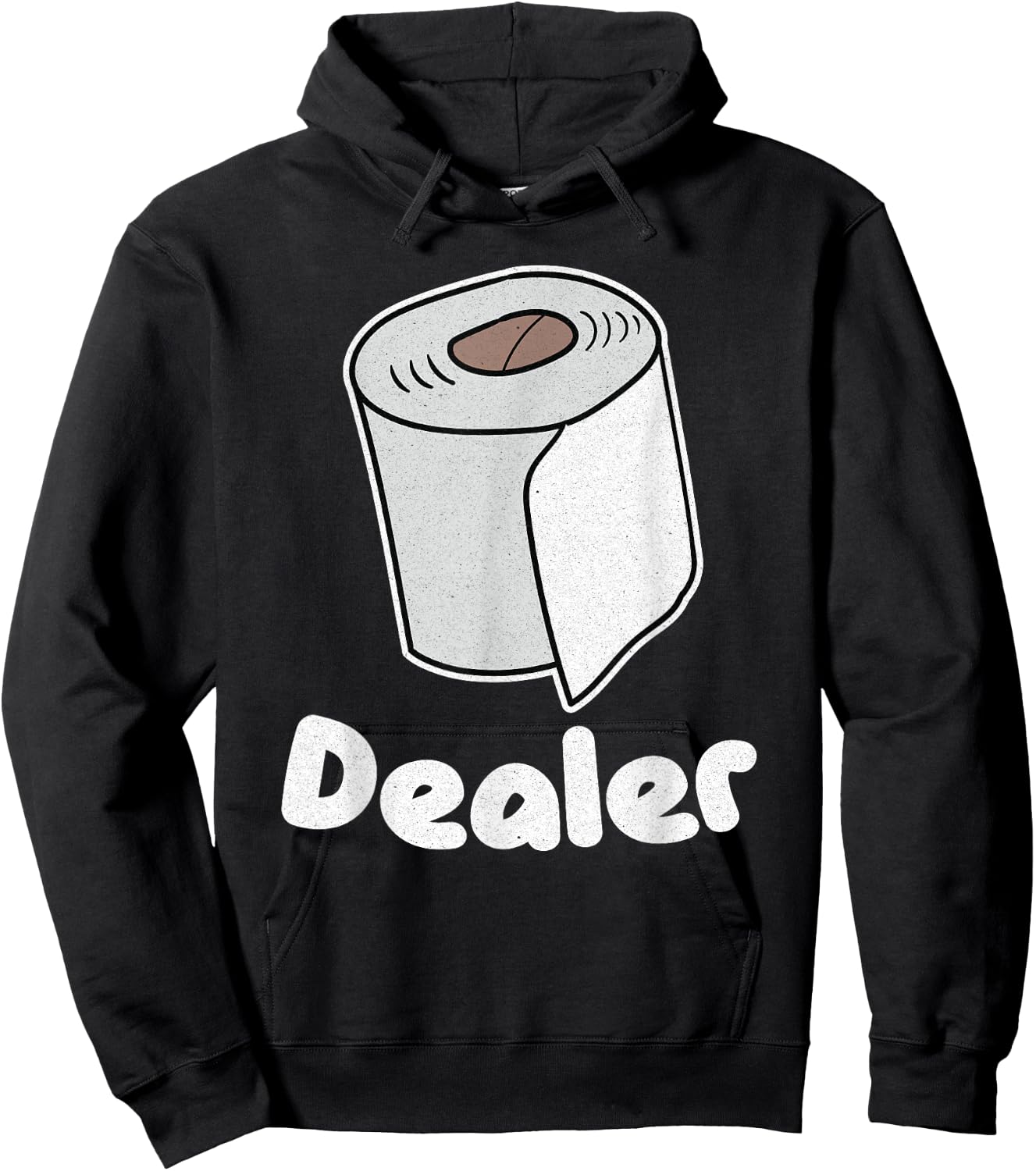 Funny Toilet Paper Dealer Humour Parody Gift Hoodie - Hoodie | Black