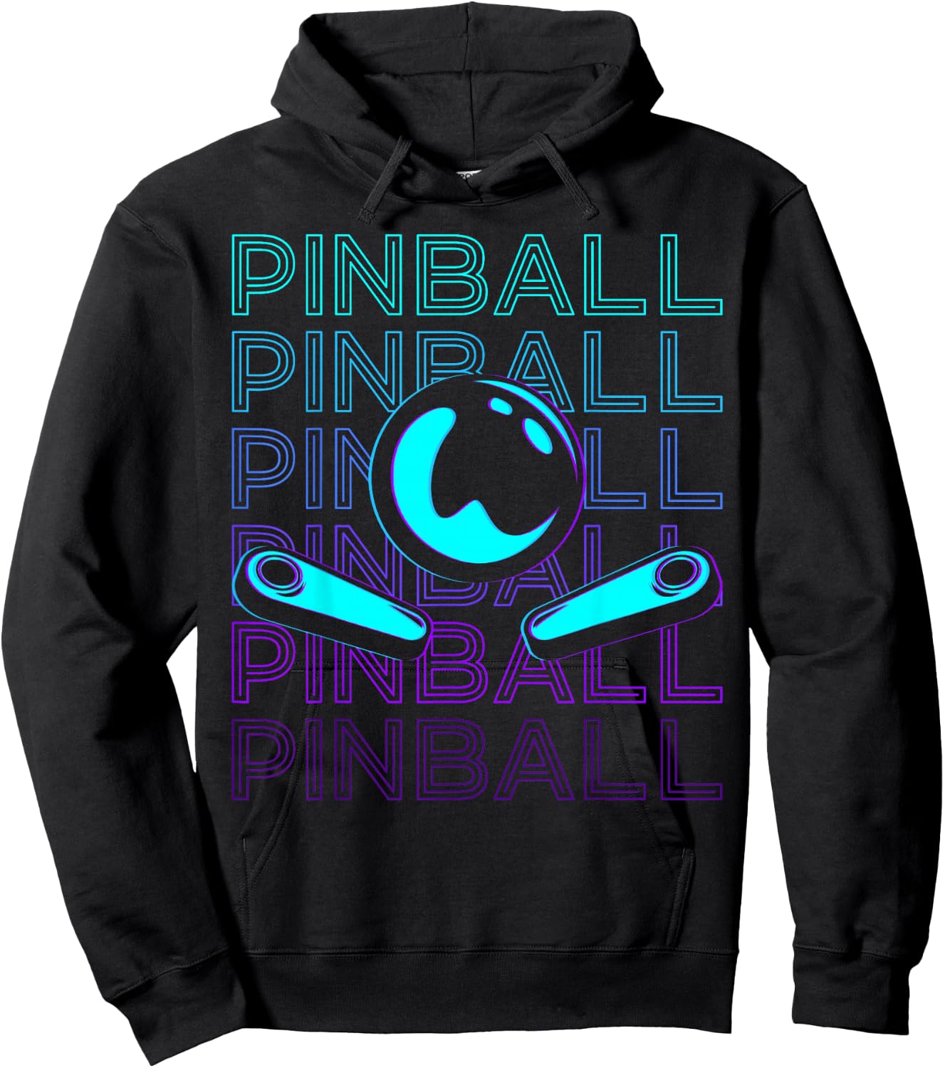 Pinball Player Retro Hoodie - Hoodie | Black