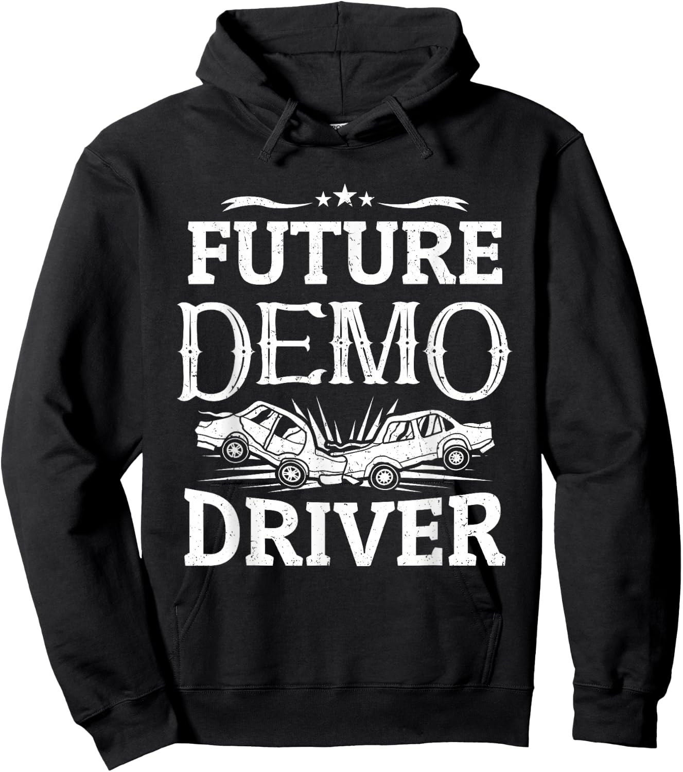 Demolition Derby Crashing Cars Kids Future Demo Driver Hoodie - Hoodie | Black