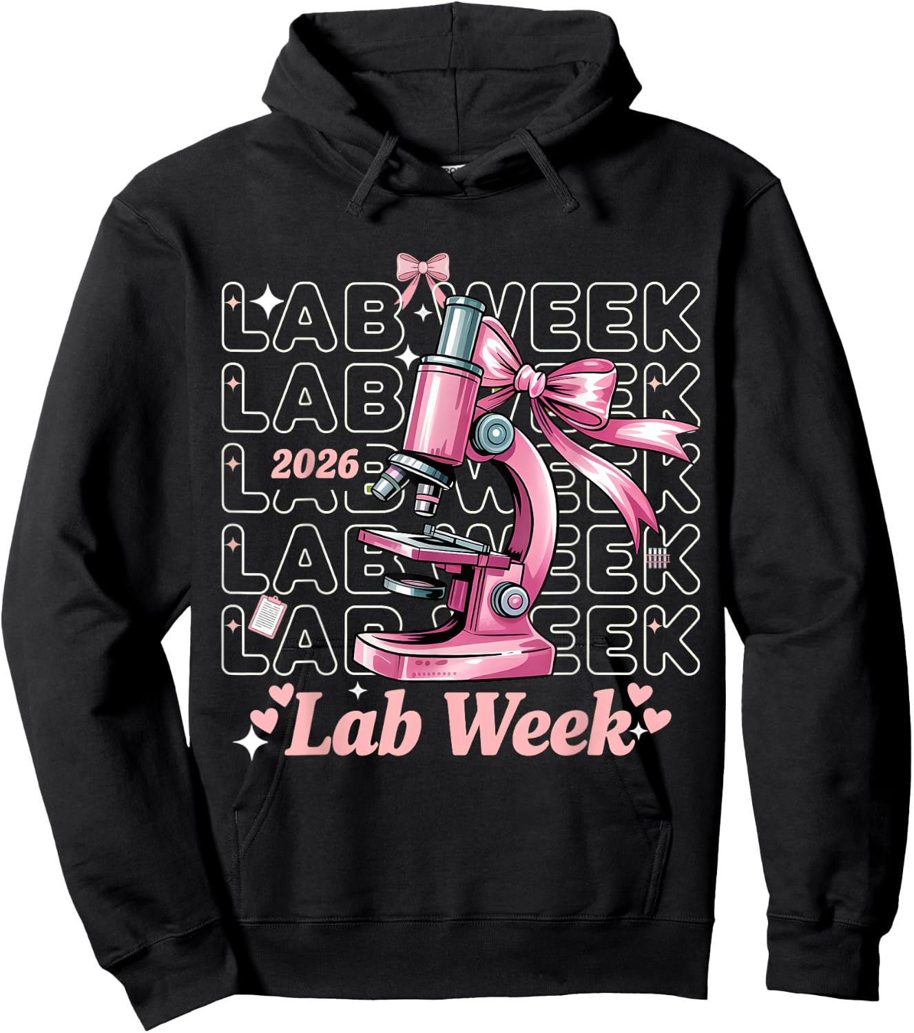 Happy Lab Week 2026 Phlebotomist Laboratory Week Hoodie - Hoodie | Black