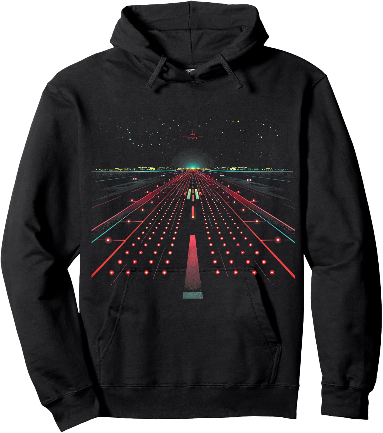 Air Traffic Controller Pilot Airplane Airport Runway Hoodie - Hoodie | Black