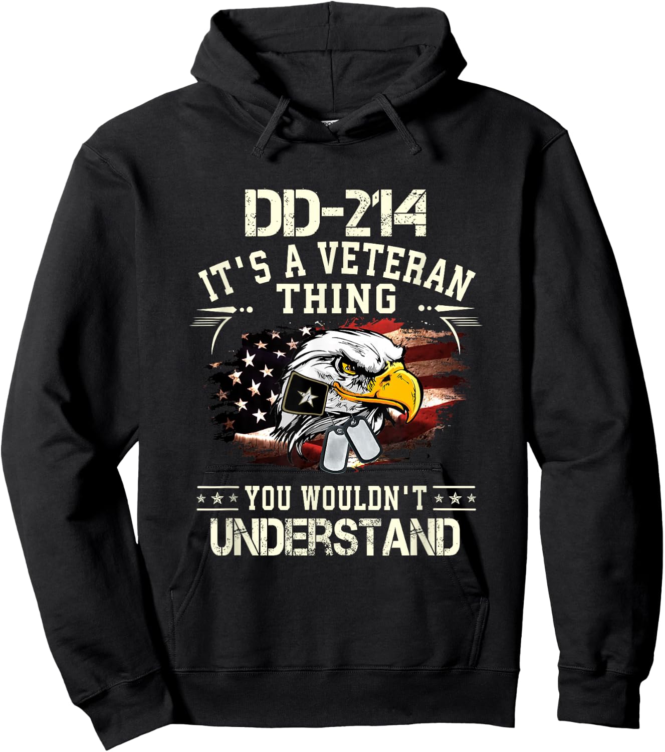 DD-214 It's A Veteran Thing You Wouldn't Understand Hoodie - Hoodie | Black
