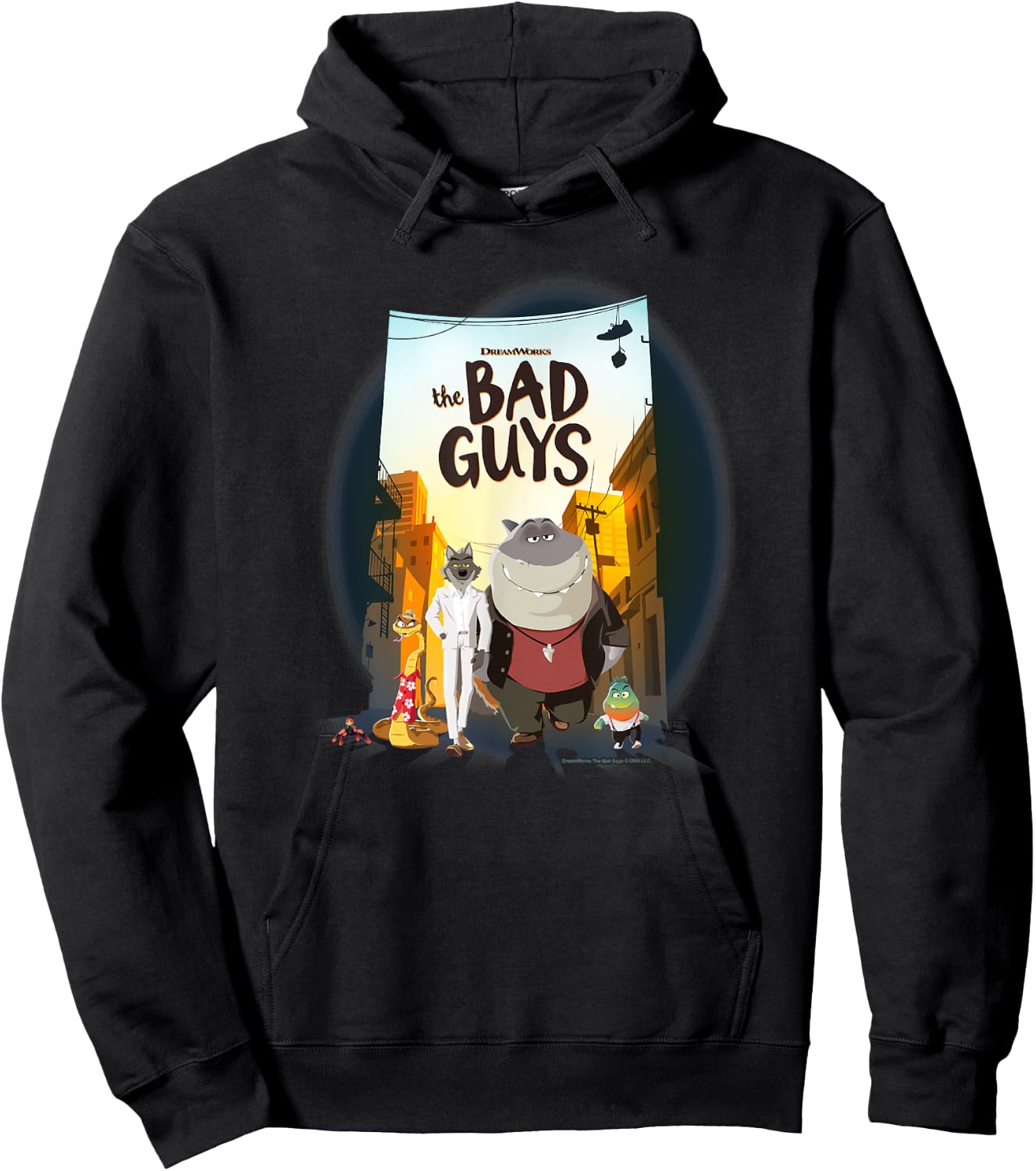 The Bad Guys Group Movie Poster Alternate Hoodie - Hoodie | Black