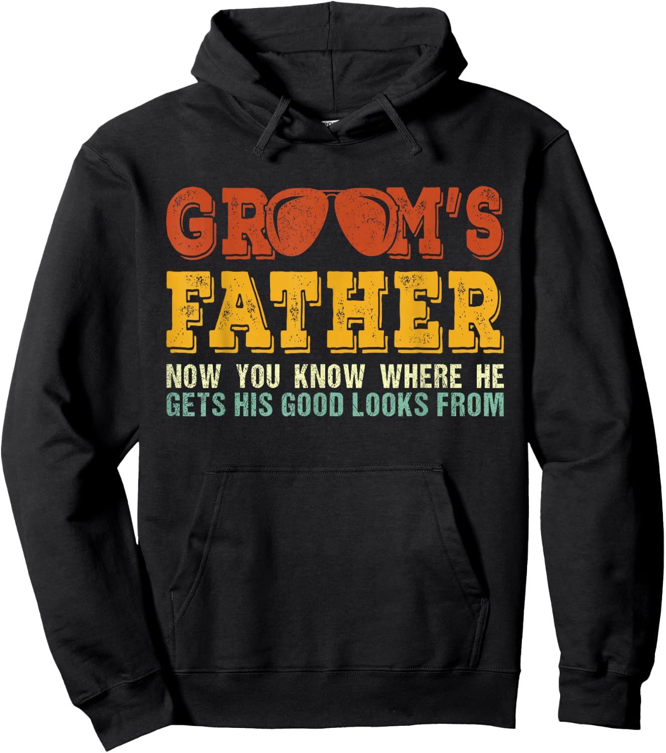 Father of the Groom Shirt | Wedding Costume Groom's Father Hoodie - Hoodie | Black