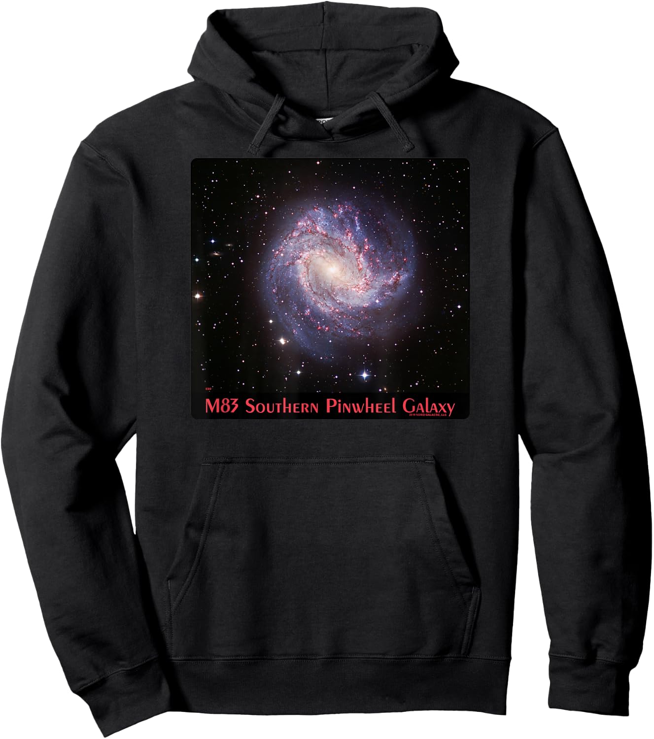 M83 Southern Pinwheel Galaxy Messier 83 Space Astronomy Hoodie - Hoodie | Black