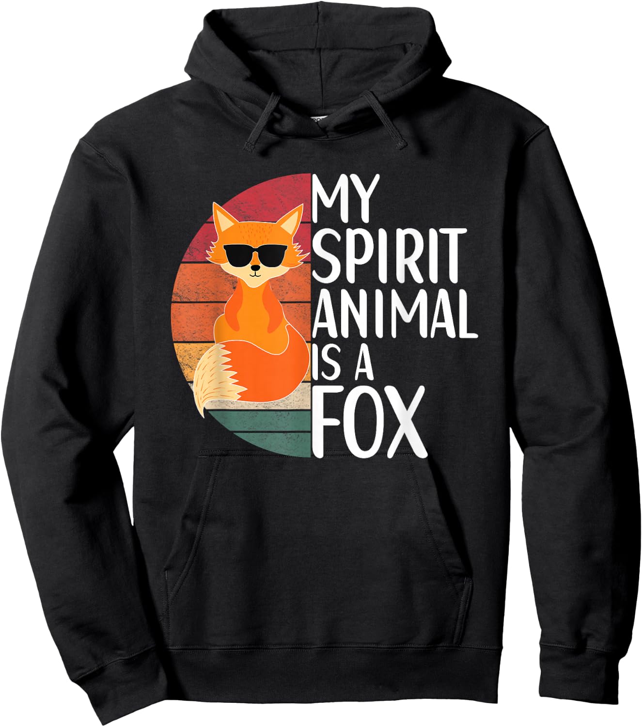My Spirit Animal Is A Fox For Fox Lovers Women Toddler Hoodie - Hoodie | Black