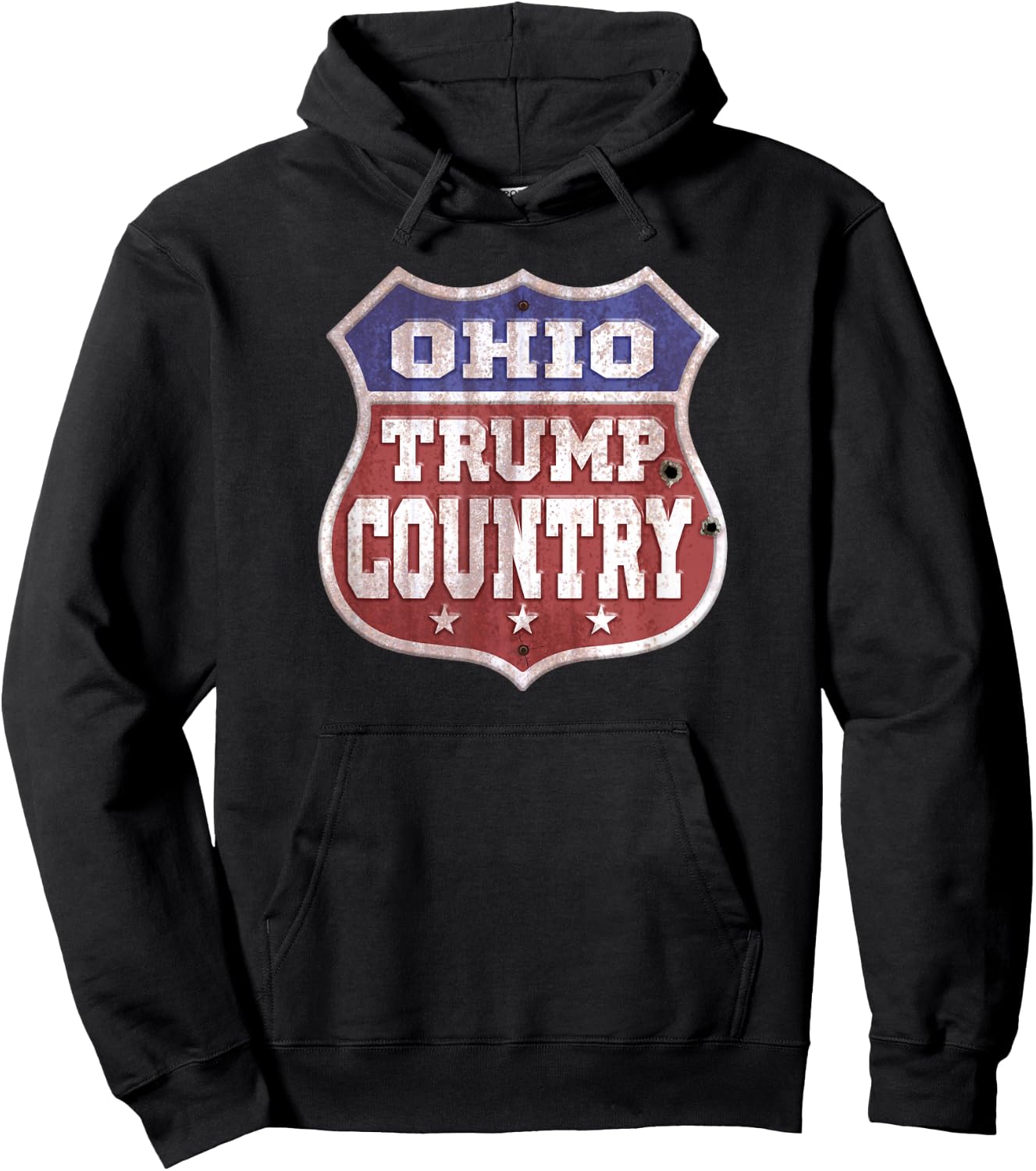 Trump 2024 Sign - Ohio Trump Country - Trump 2020 Hoodie - Hoodie | Black