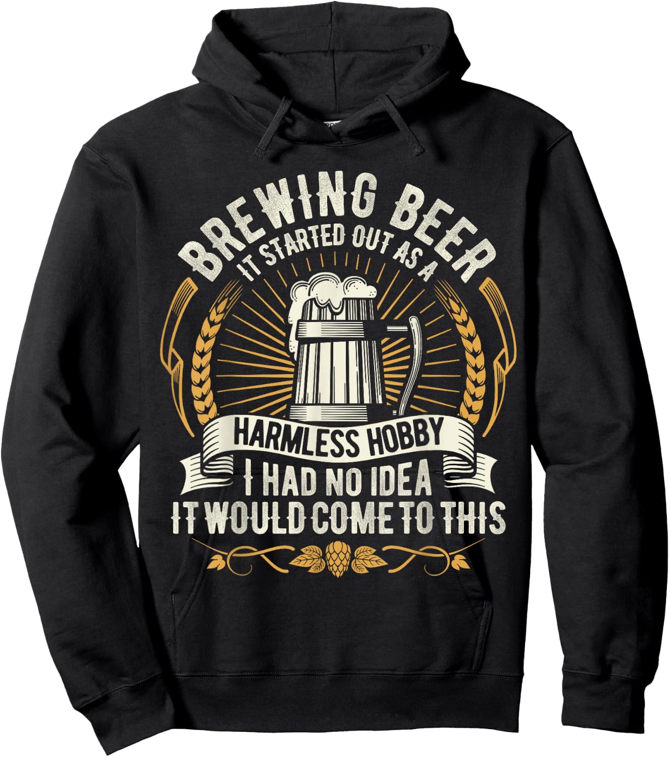 Brewing Beer Design for the Brewmasters & Craft Beer Lovers Hoodie - Hoodie | Black