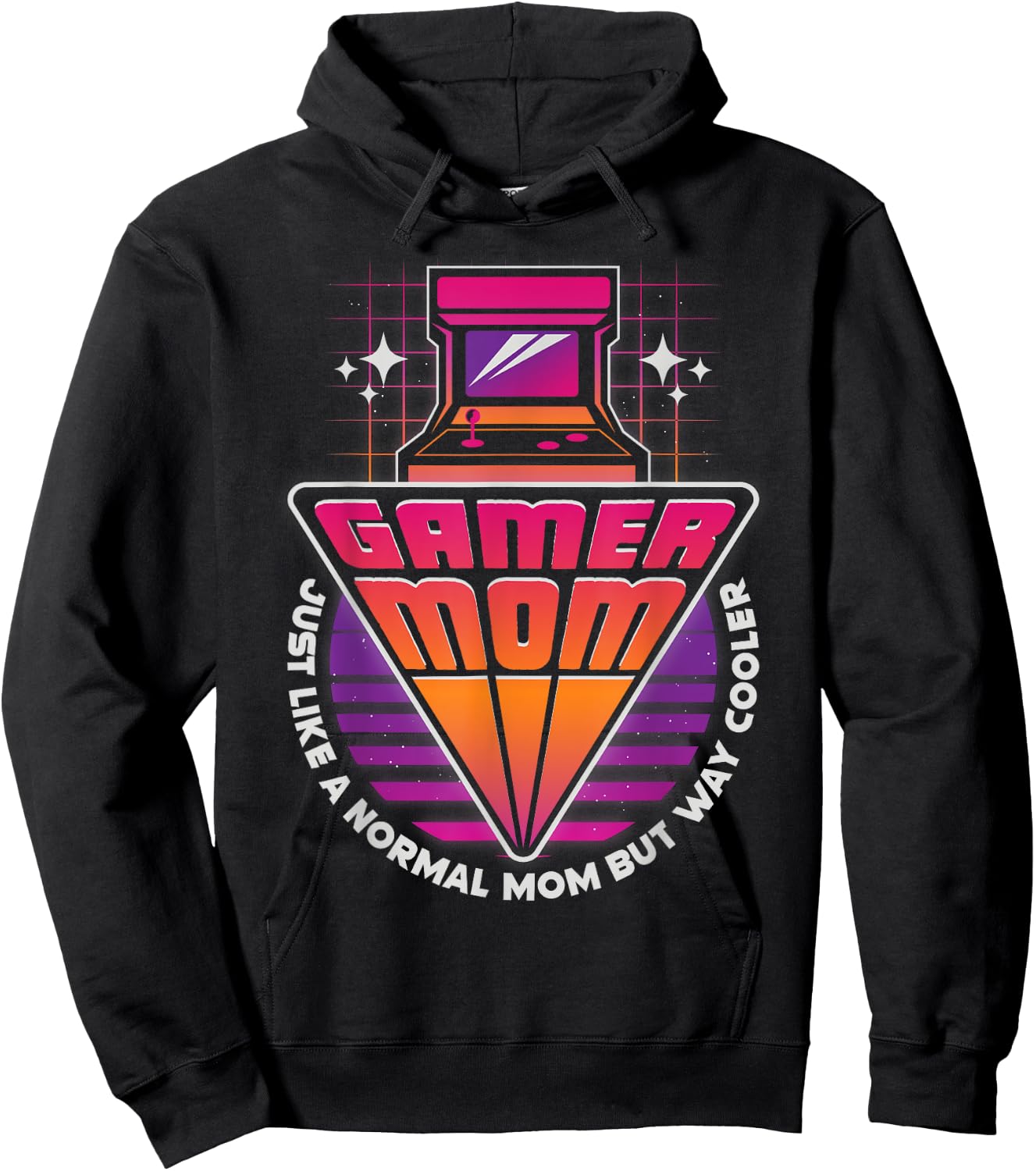 Gamer Mom Mother's Day Arcade Video Game Gaming Mommy Mama Hoodie - Hoodie | Black