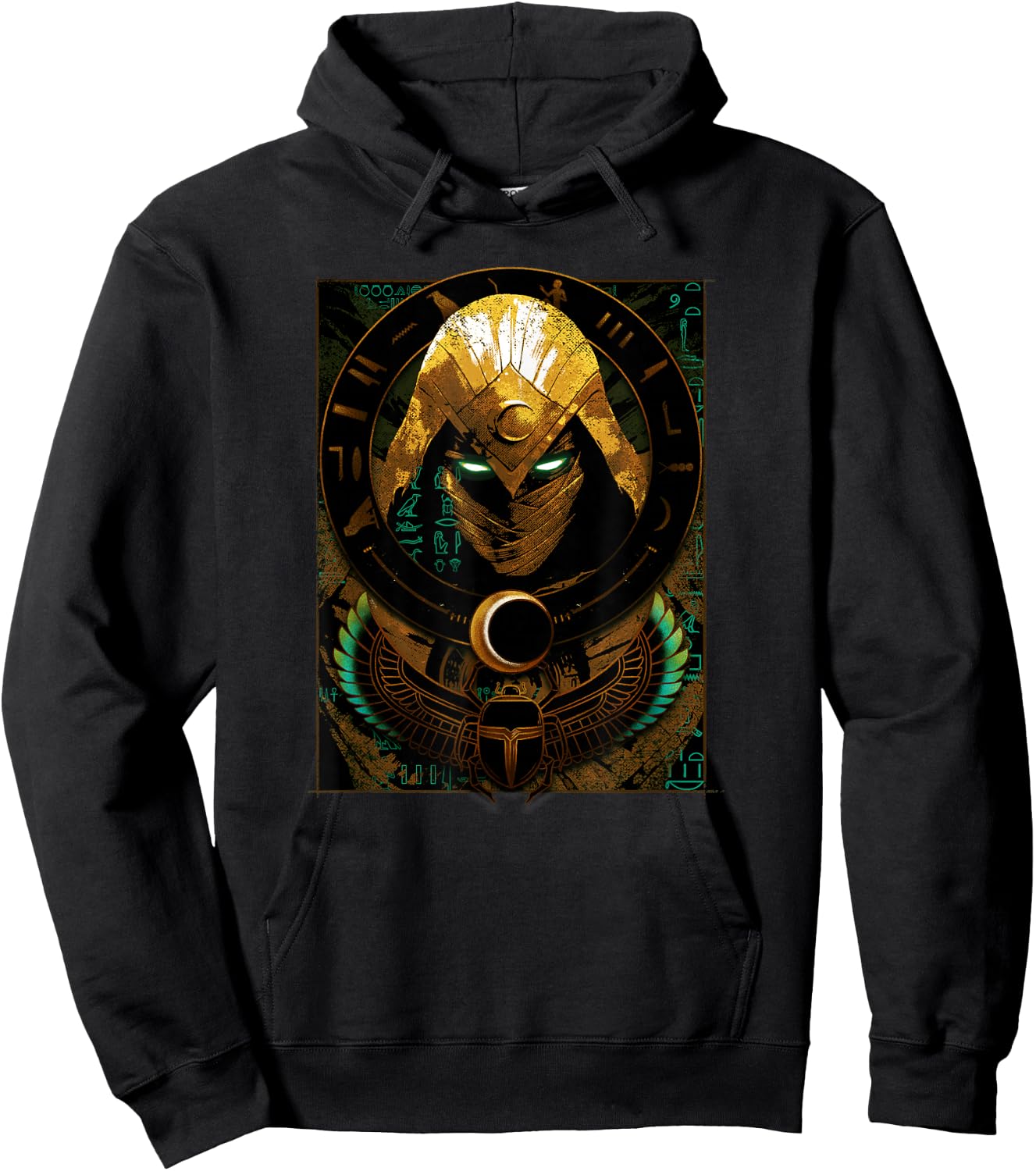 Marvel Moon Knight Scarab Moon Poster Hoodie - Hoodie | Black