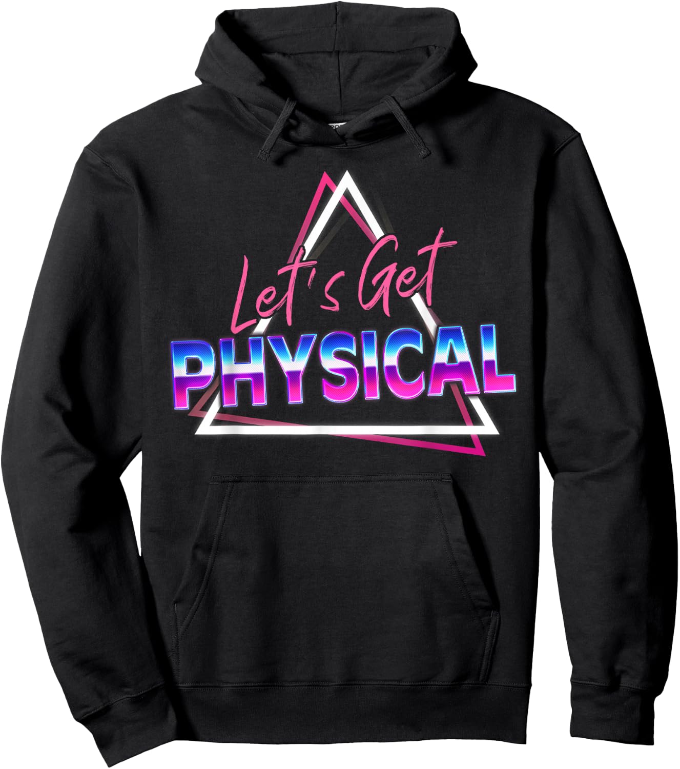 Lets Get Physical 80s Workout Costume Gym Rad 80'S Fitness Hoodie - Hoodie | Black