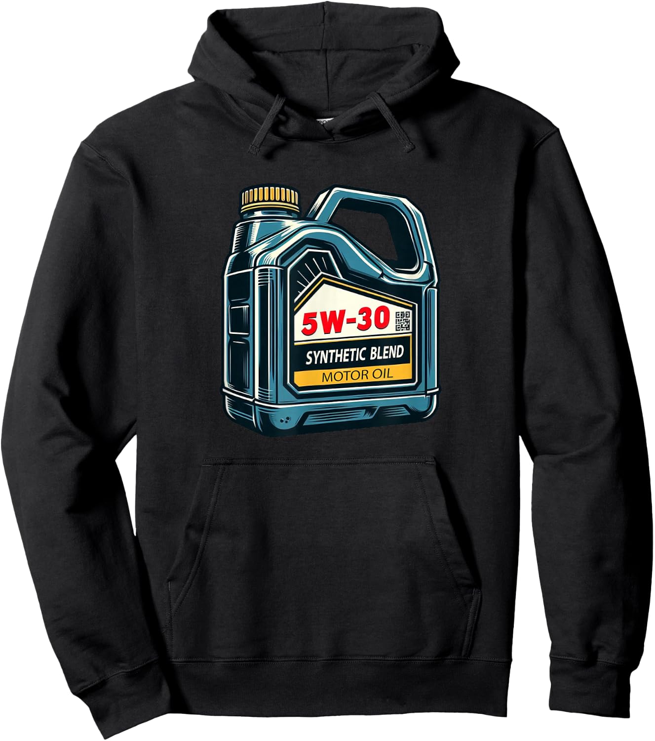 5W-30 Motor Oil Mechanic Hoodie - Hoodie | Black