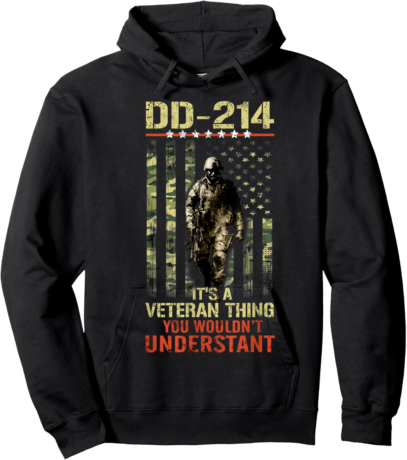 DD-214 It's A Veteran Thing You Wouldn't Understand Hoodie - Hoodie | Black